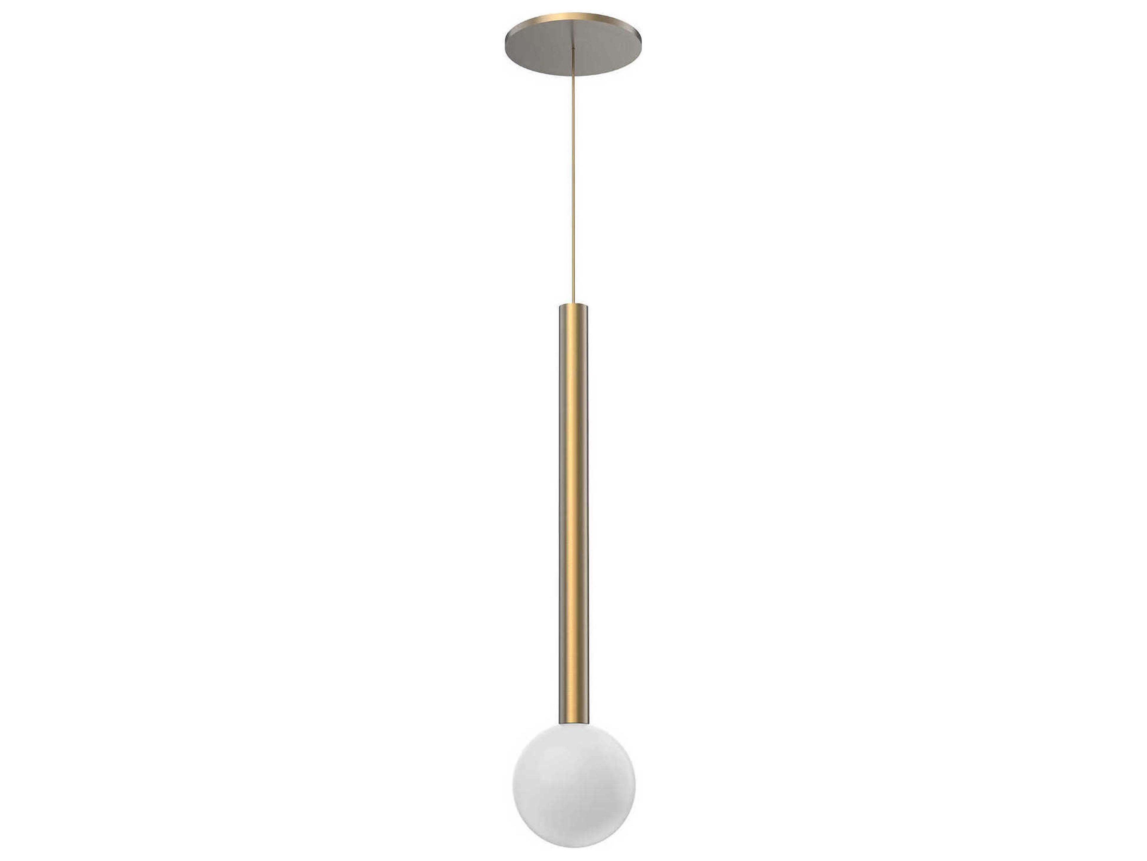 Kuzco Lighting Elixir Brushed Gold Globe Mini Pendant