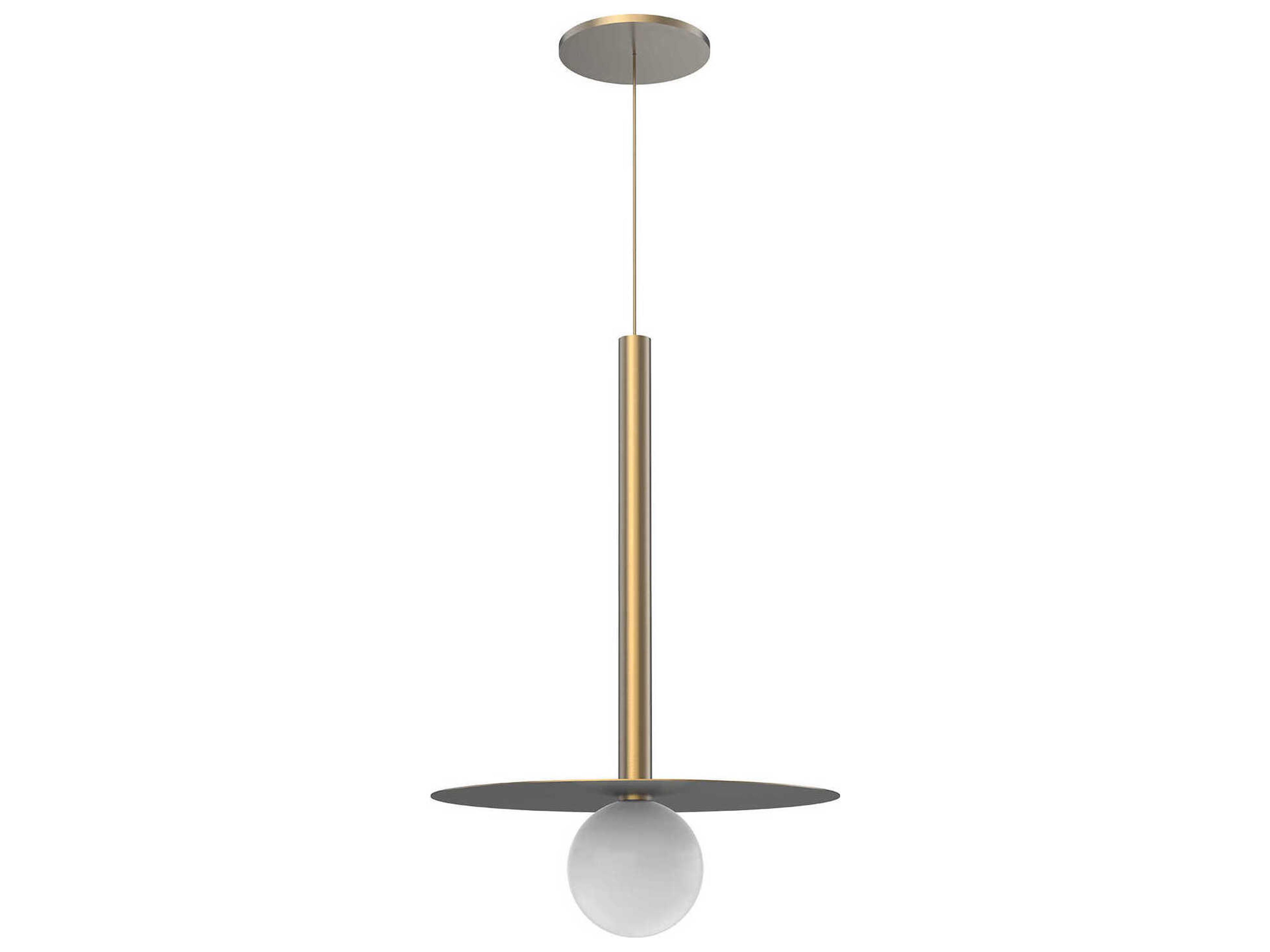 Kuzco Lighting Elixir Brushed Gold Globe Mini Pendant
