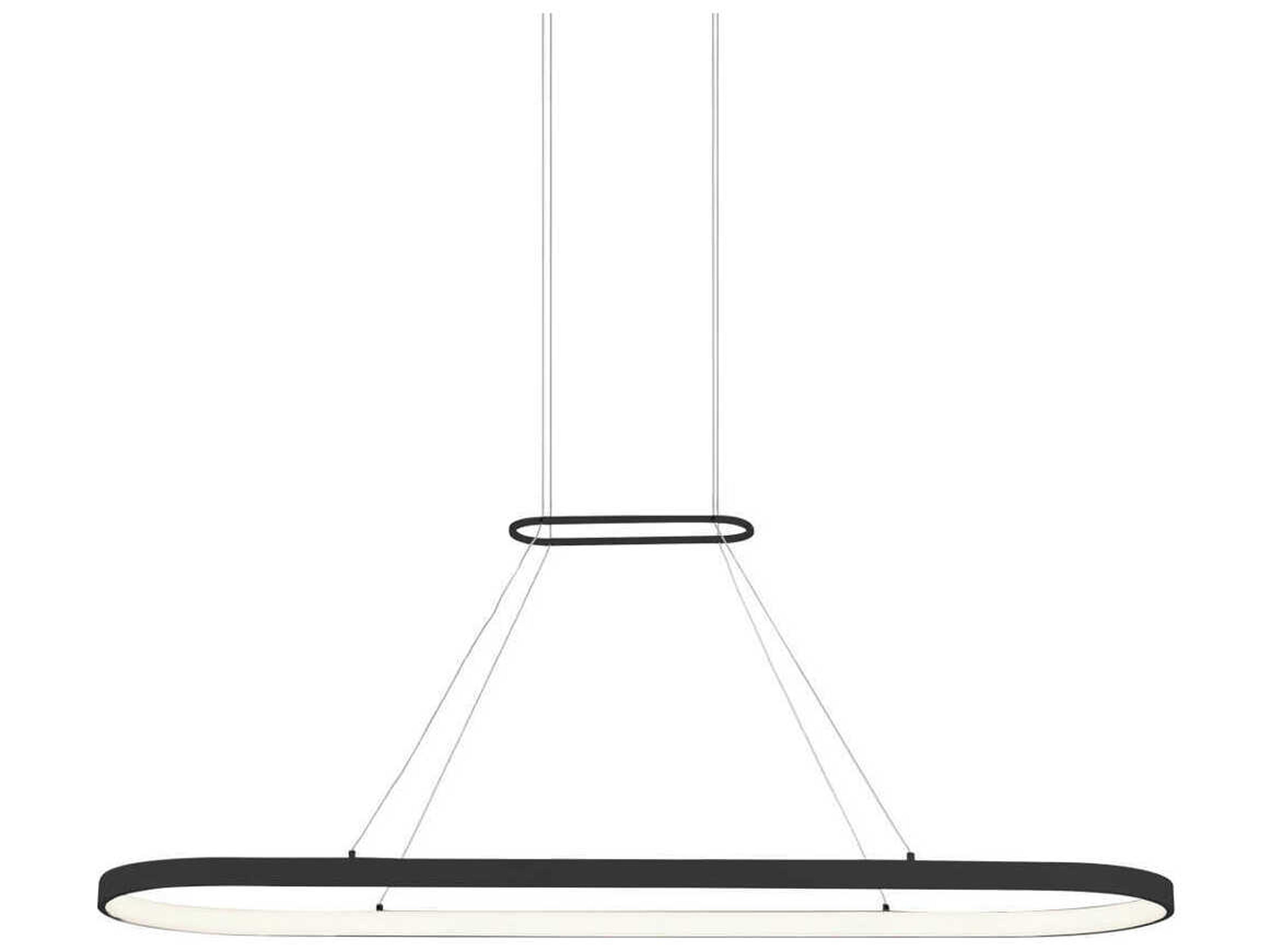 Kuzco Lighting Eerie Black Round Island Pendant