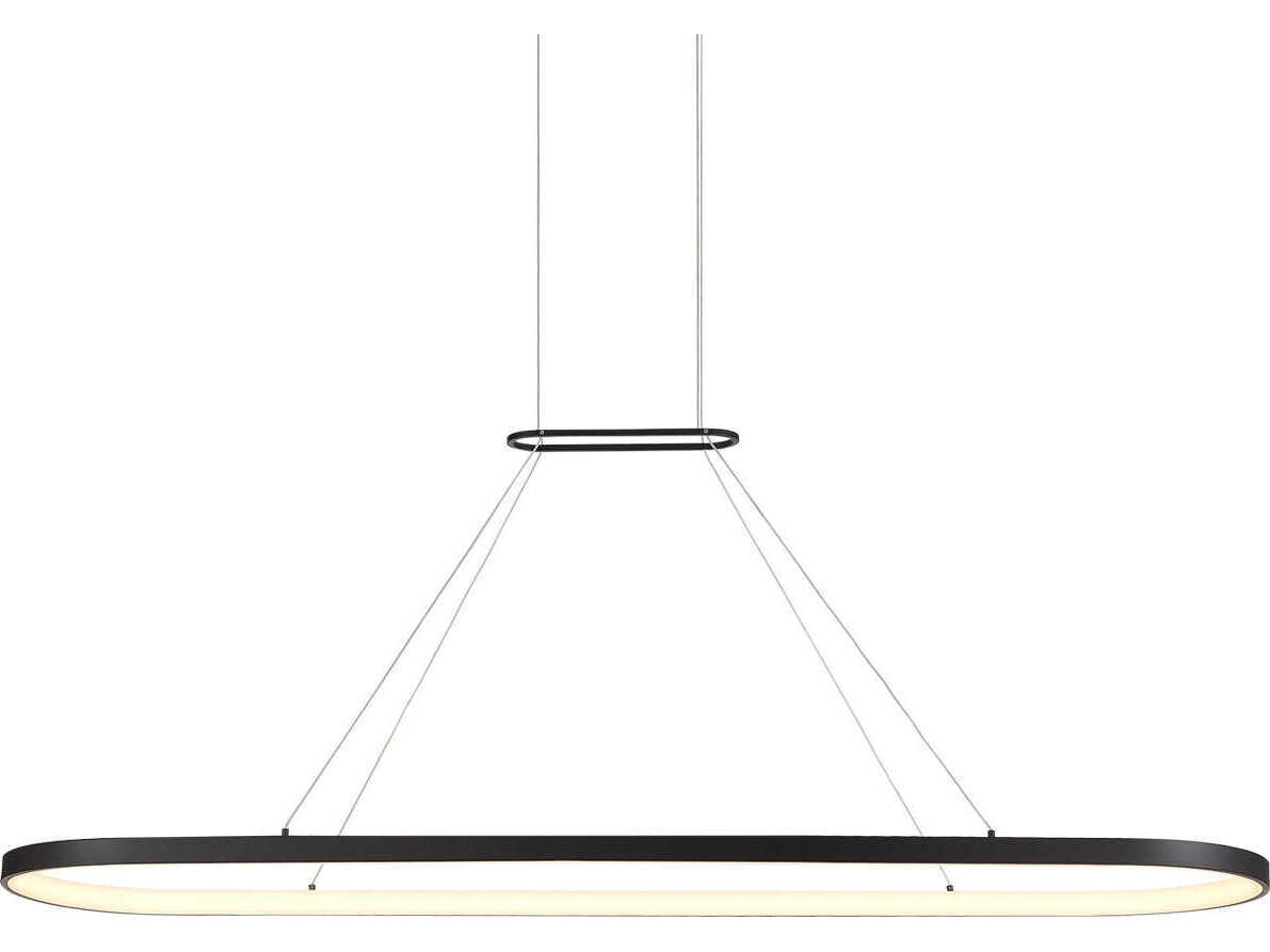 Kuzco Lighting Eerie Black Round Island Pendant