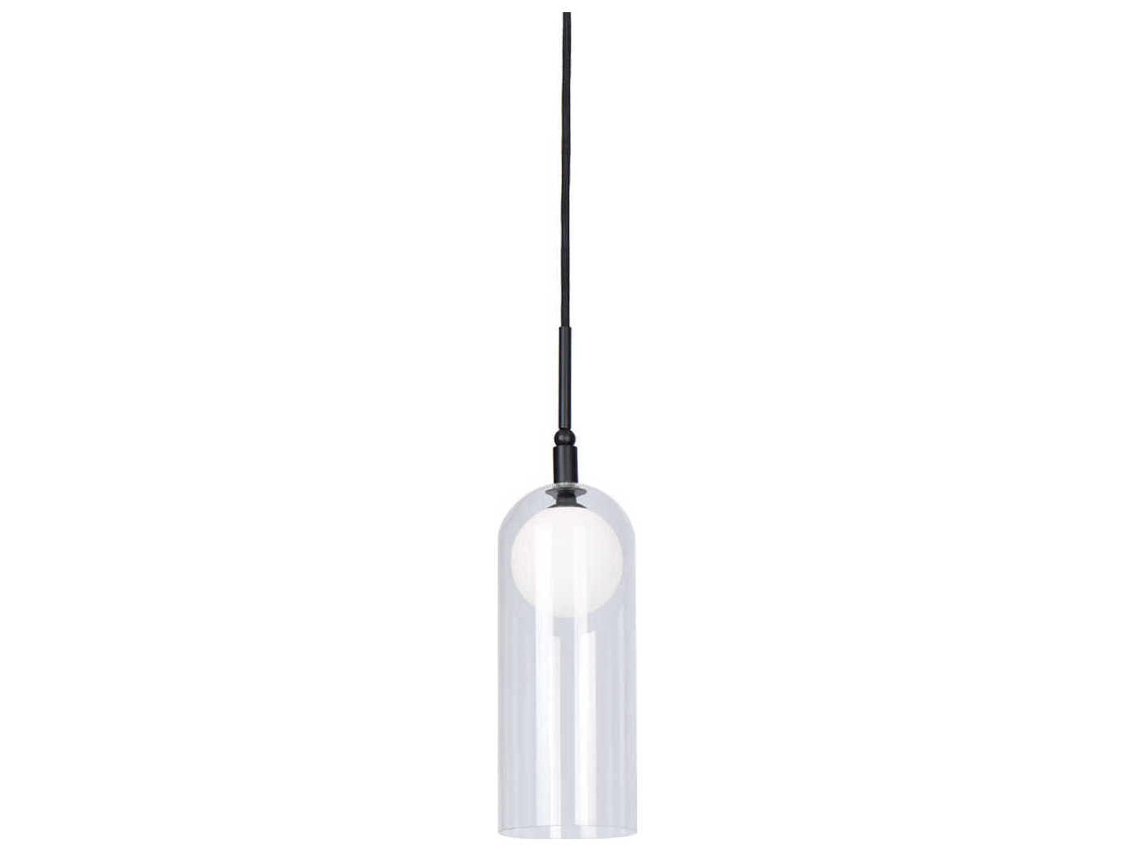 Kuzco Lighting Stylo Black Cylinder Mini Pendant