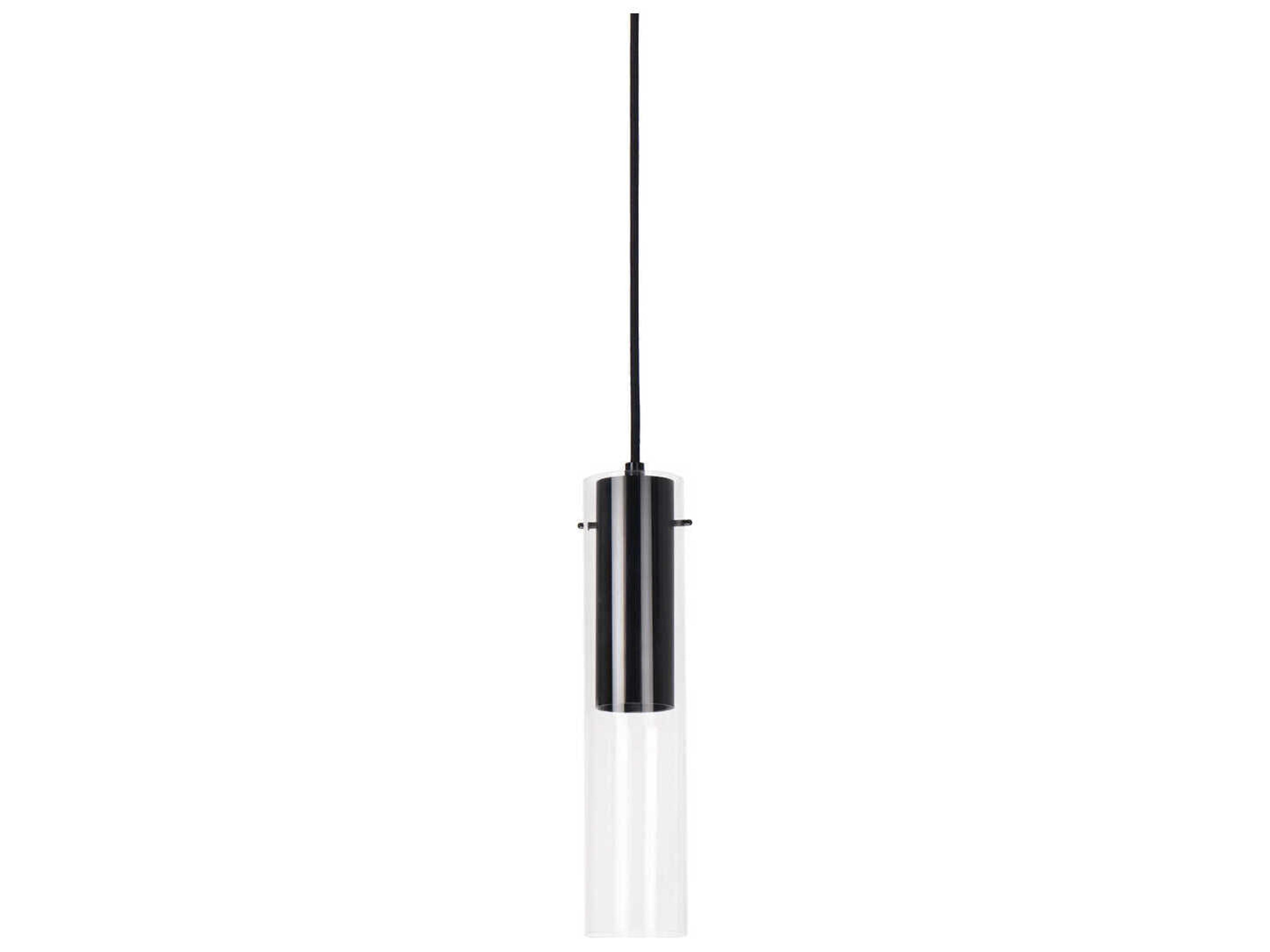 Kuzco Lighting Lena Black Cylinder Mini Pendant