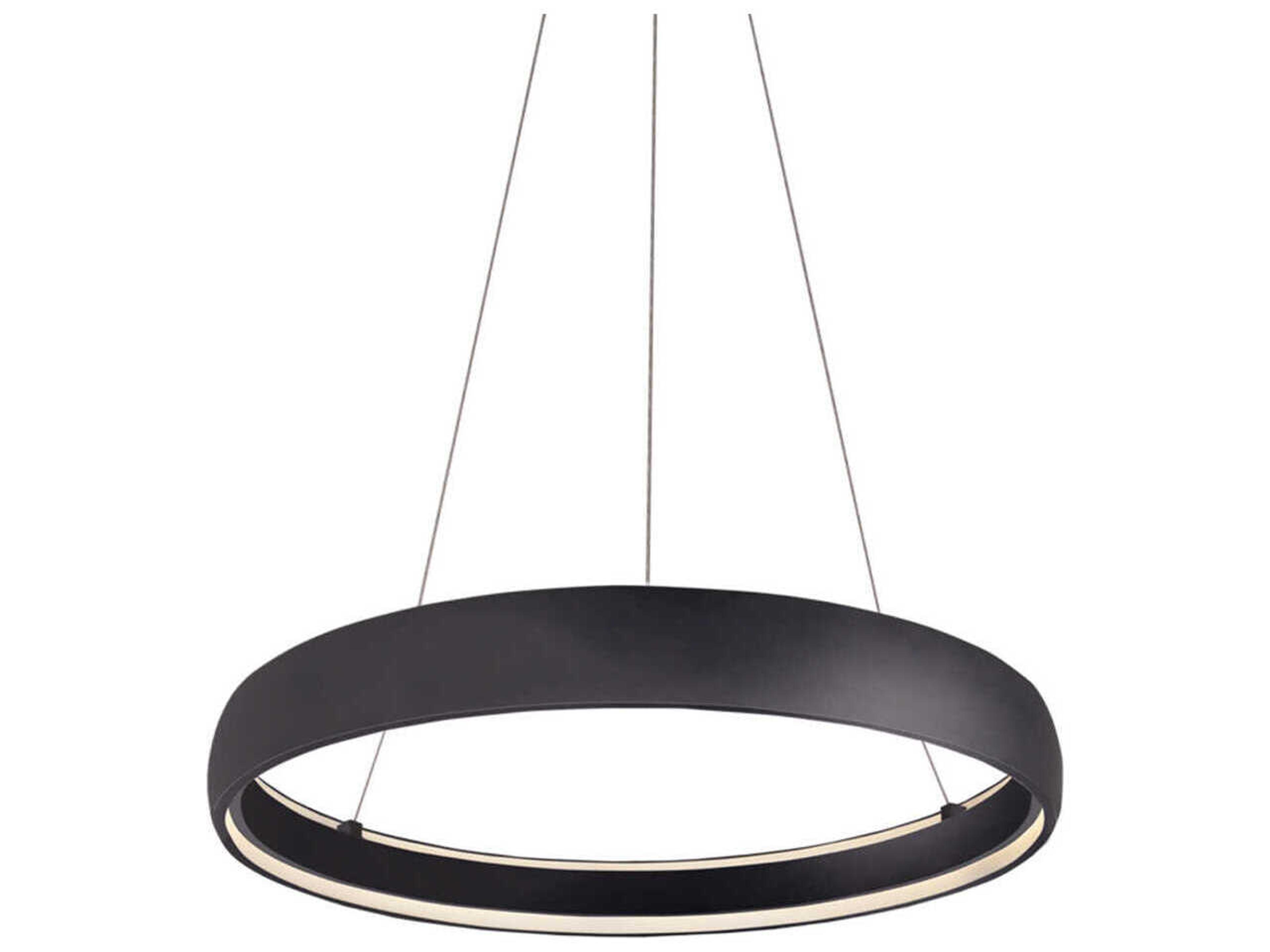 Kuzco Lighting Halo Black Round Pendant