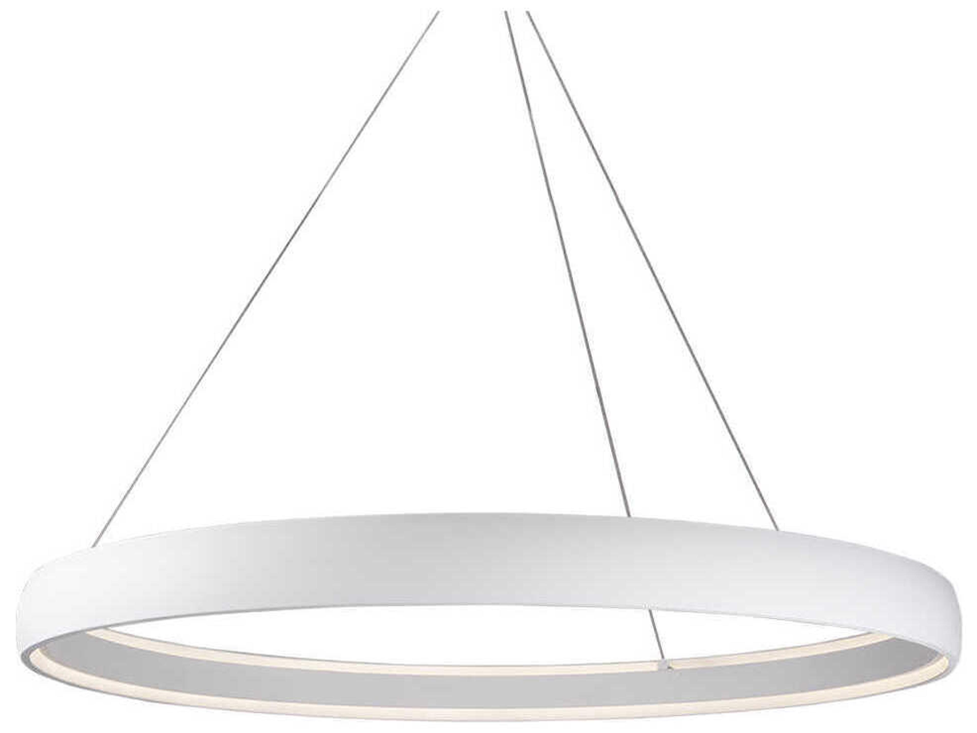 Kuzco Lighting Halo White Round Pendant