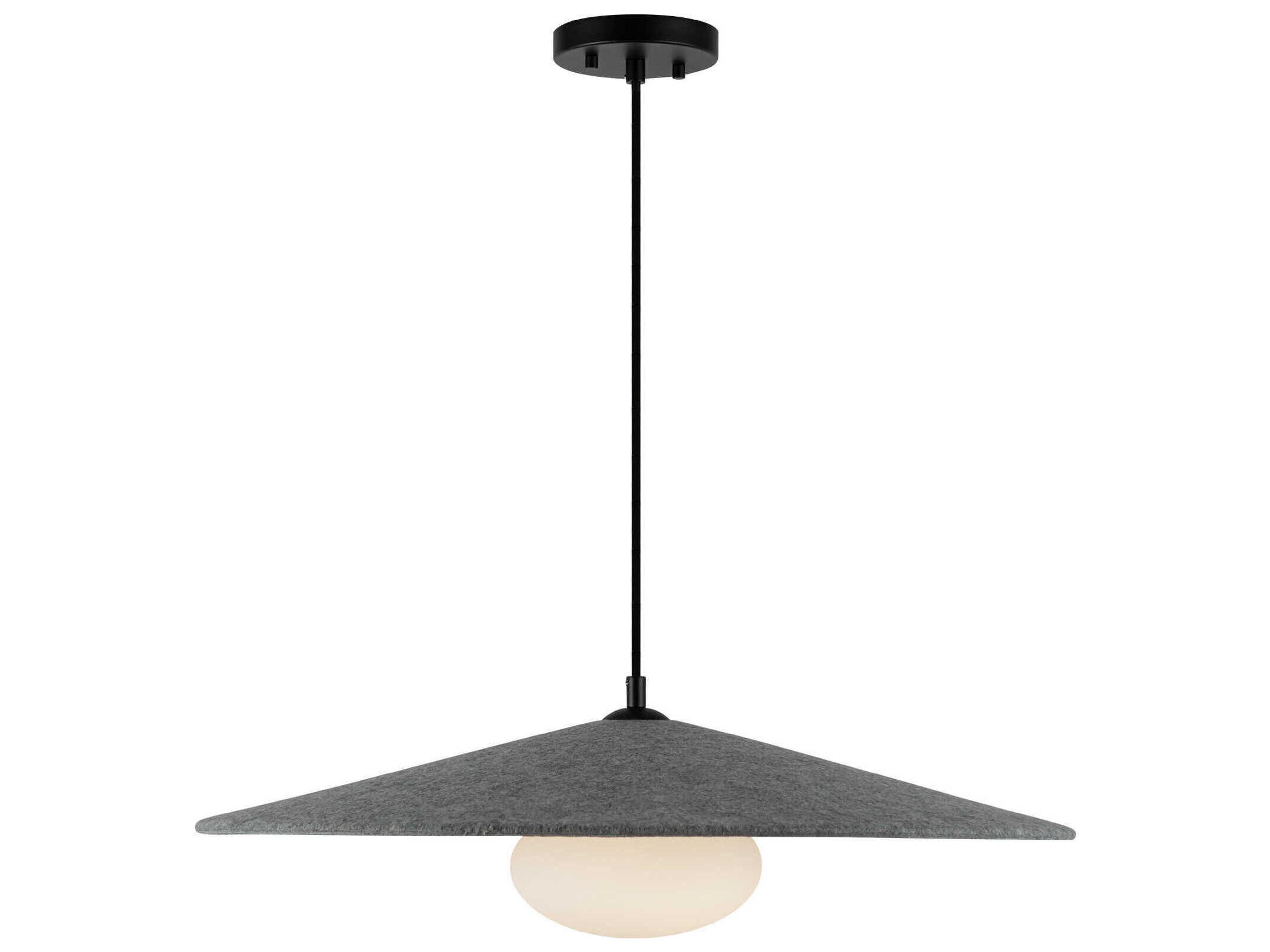 Kuzco Lighting Cruz Gray Felt Pendant