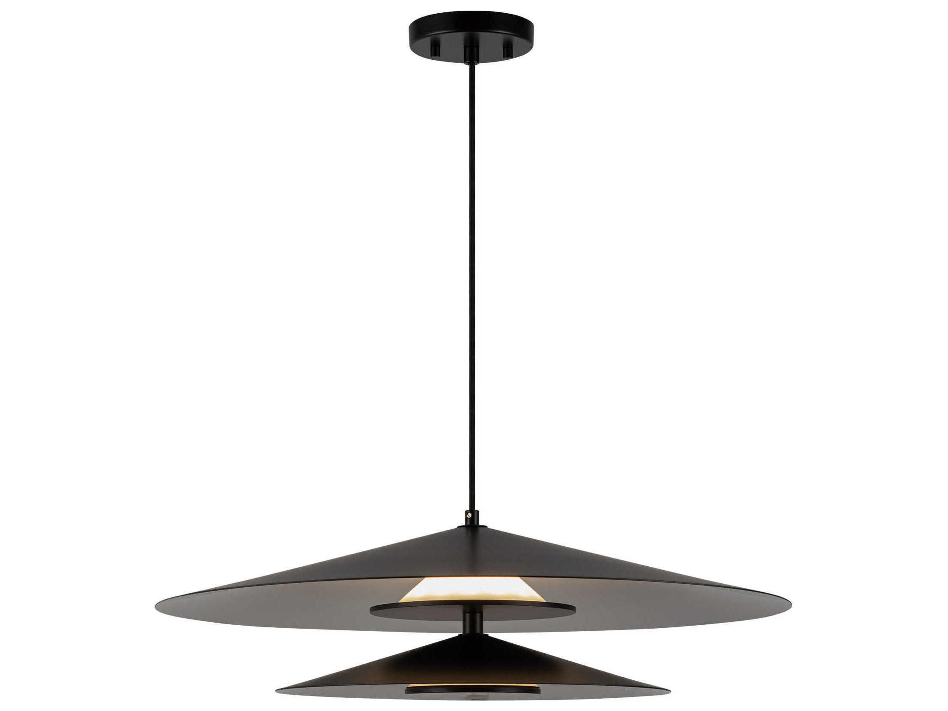 Kuzco Lighting Cruz Black Geometric Pendant