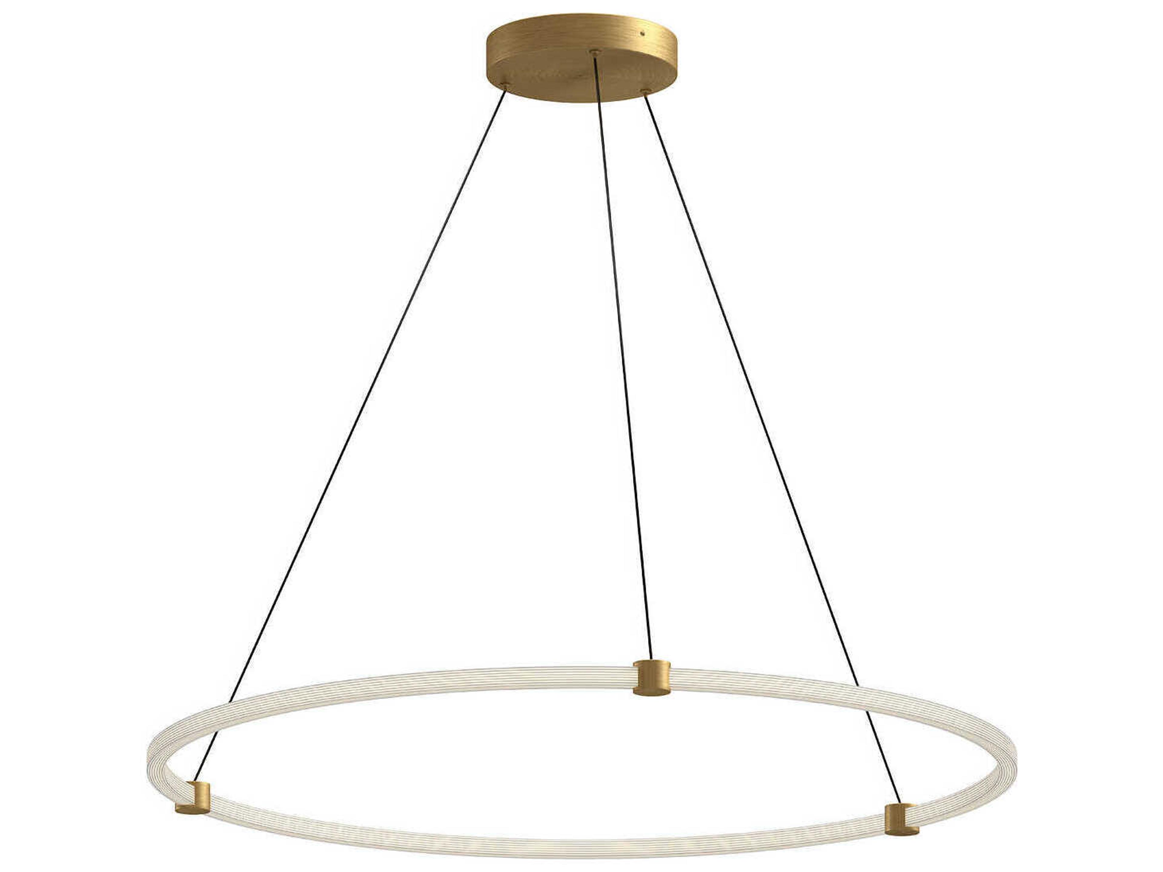 Kuzco Lighting Bruni Brushed Gold Round Pendant