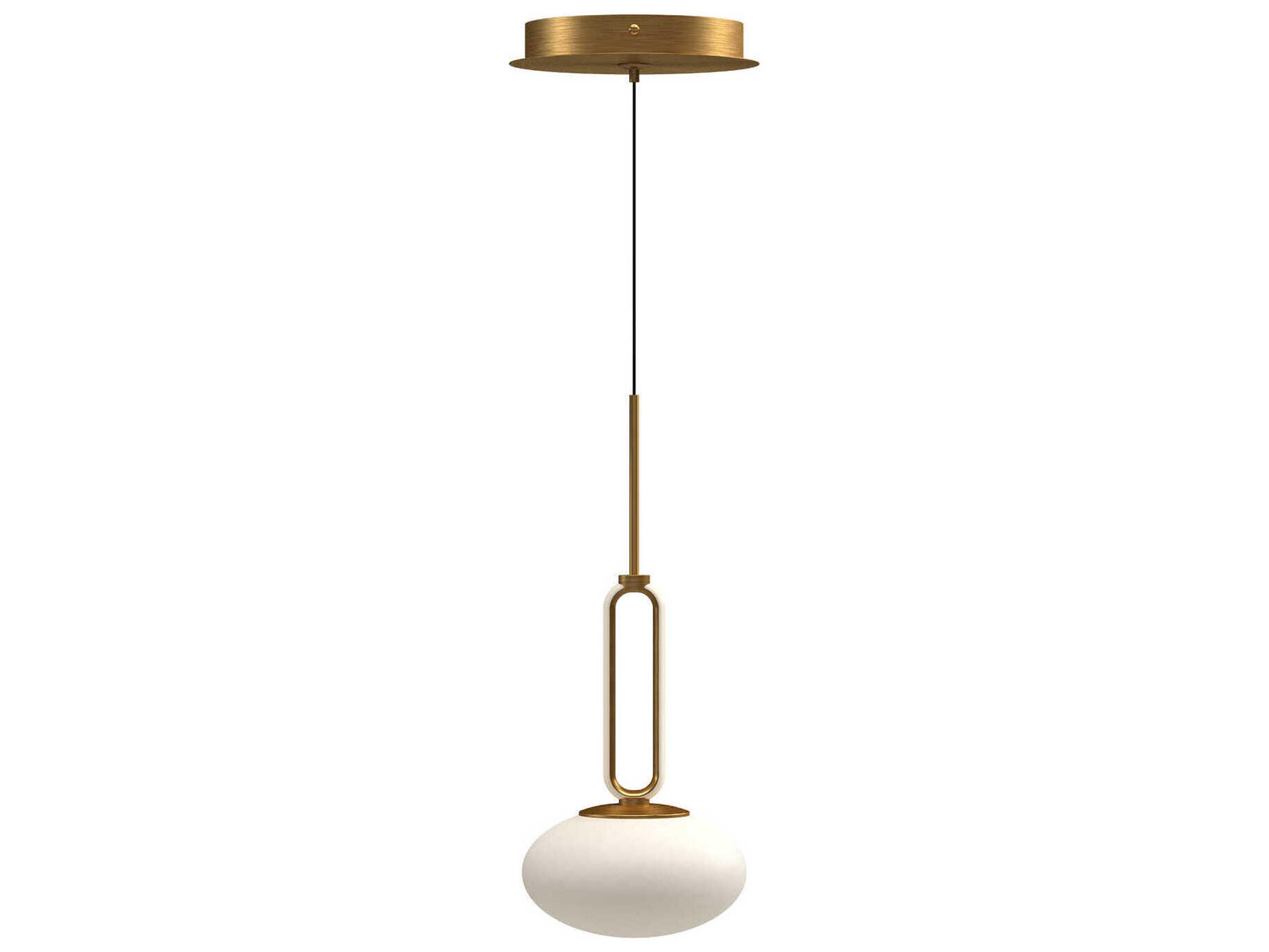 Kuzco Lighting Tavira Brushed Gold Globe Mini Pendant