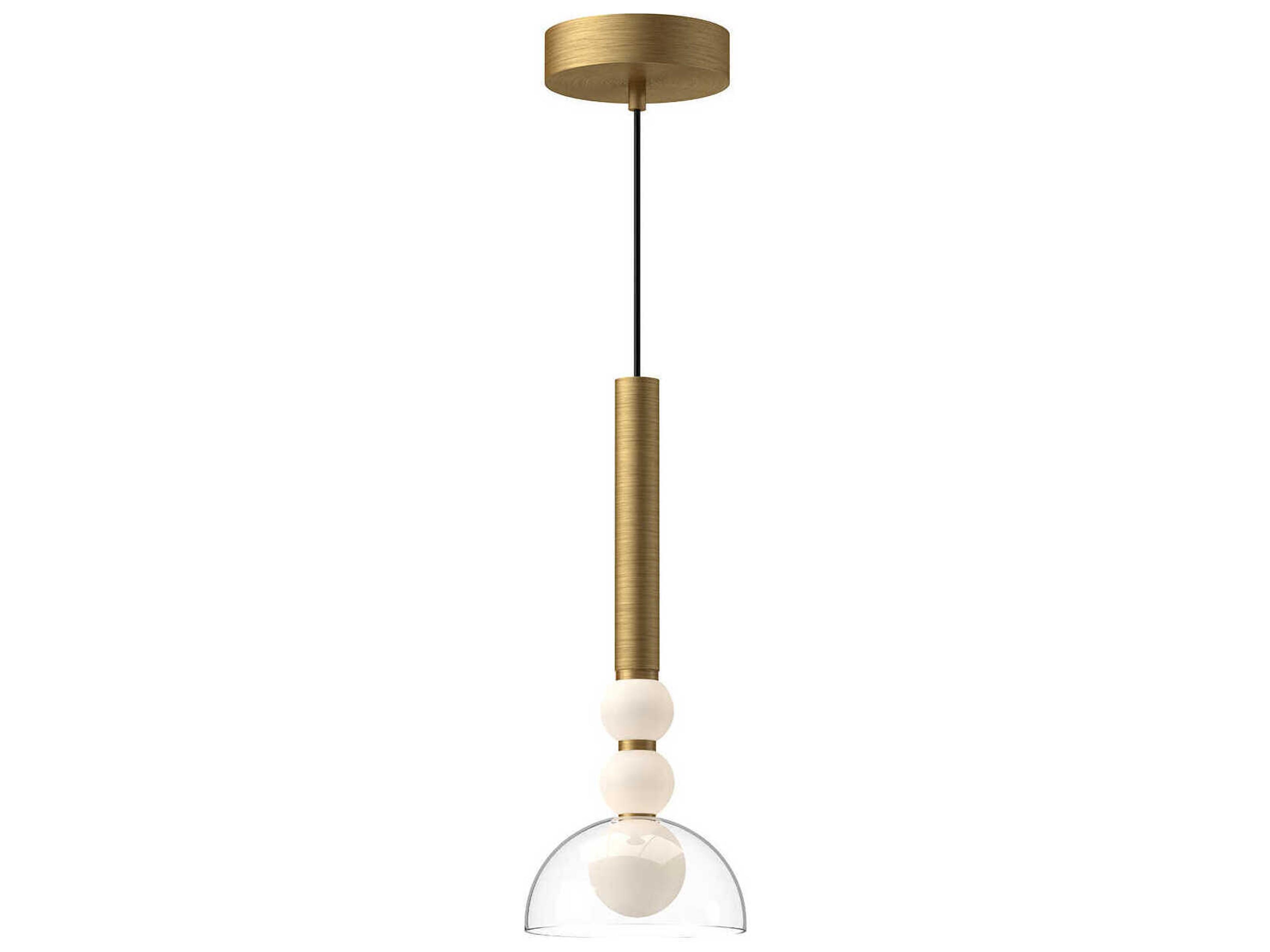 Kuzco Lighting Rise Brushed Gold Mini Pendant