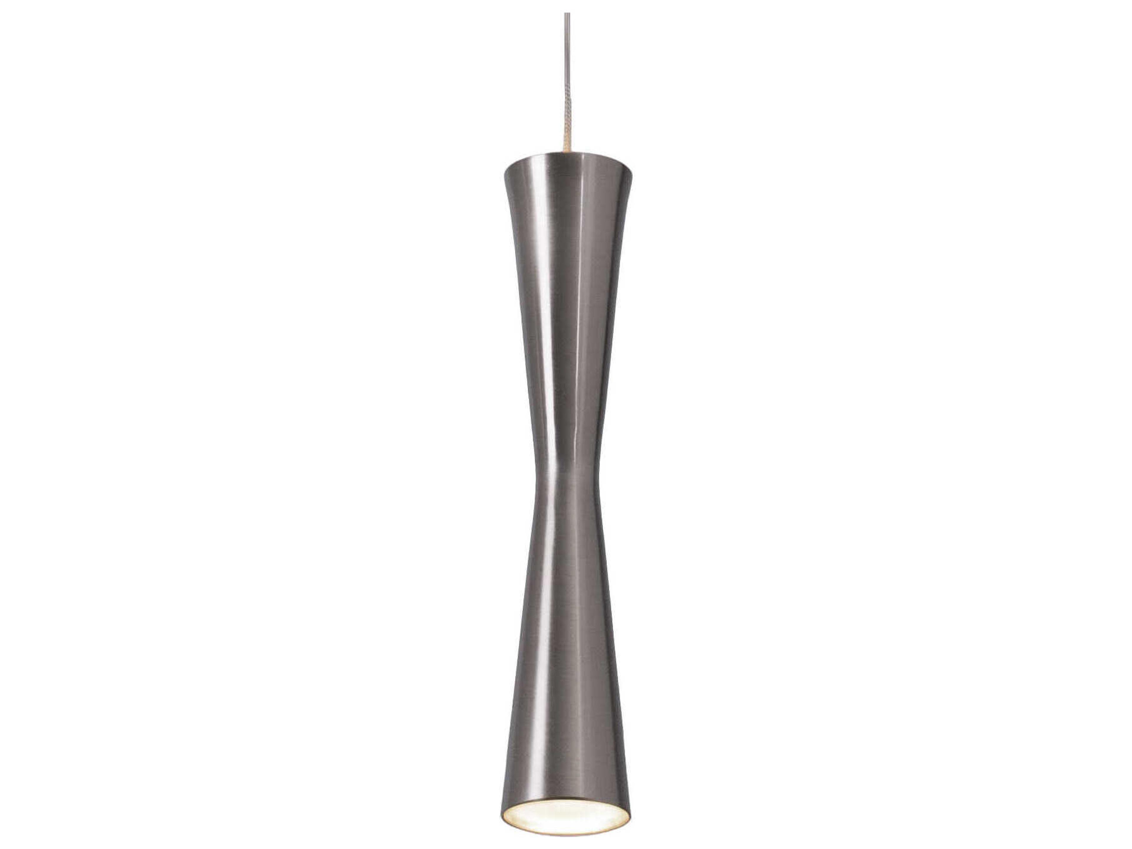 Kuzco Lighting Robson Brushed Nickel Cylinder Mini Pendant