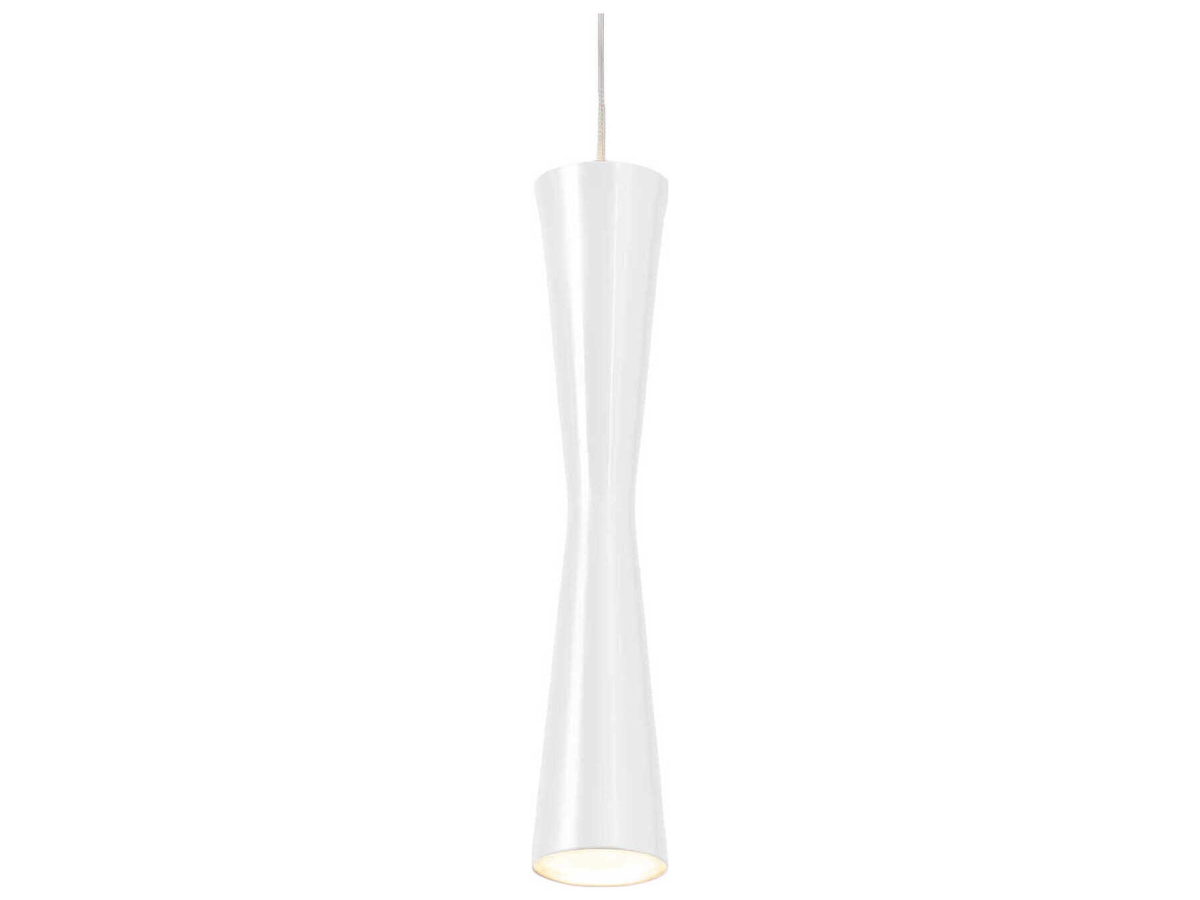 Kuzco Lighting Robson White Cylinder Mini Pendant