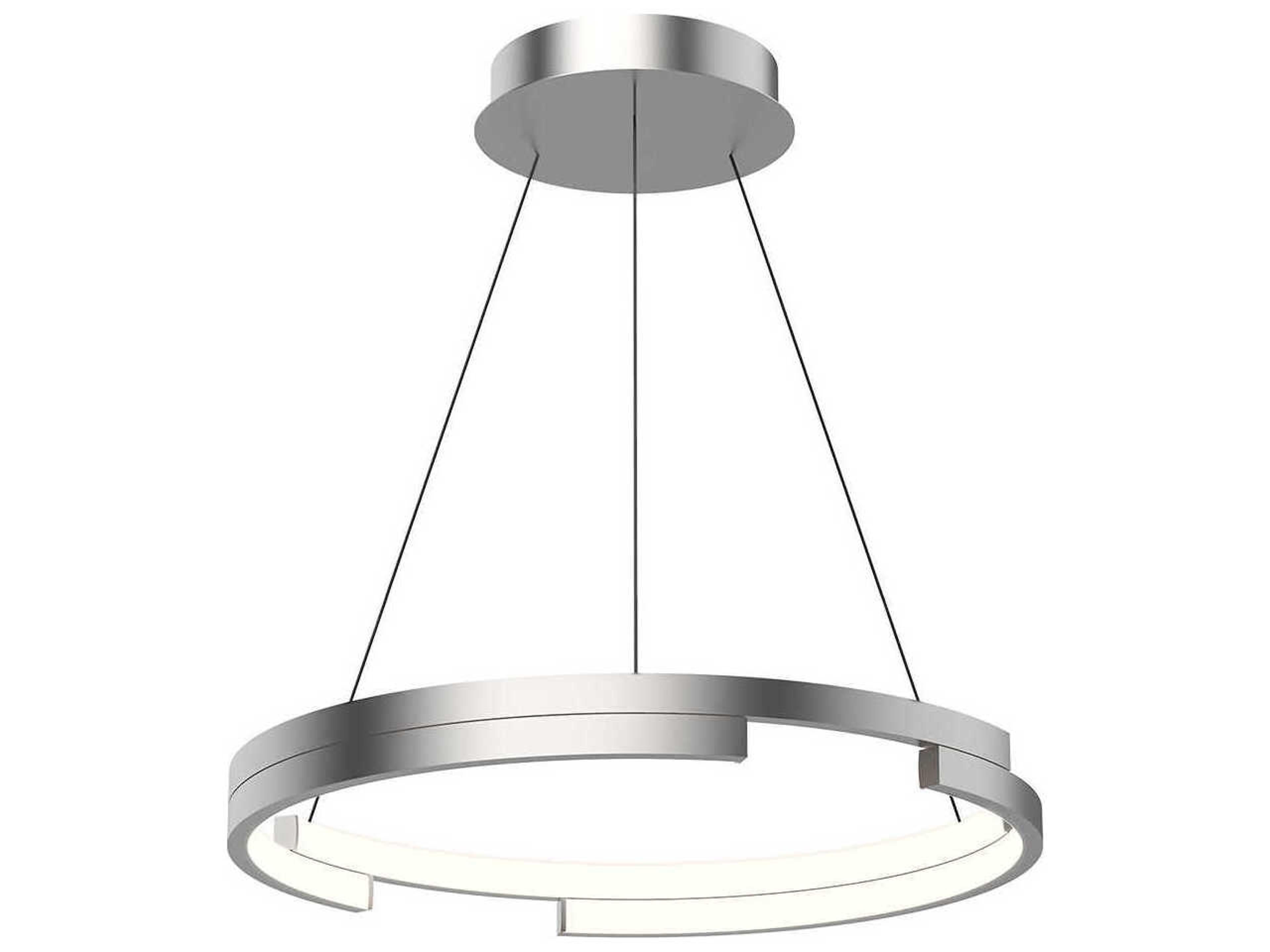 Kuzco Lighting Anello Minor Brushed Nickel Round Pendant