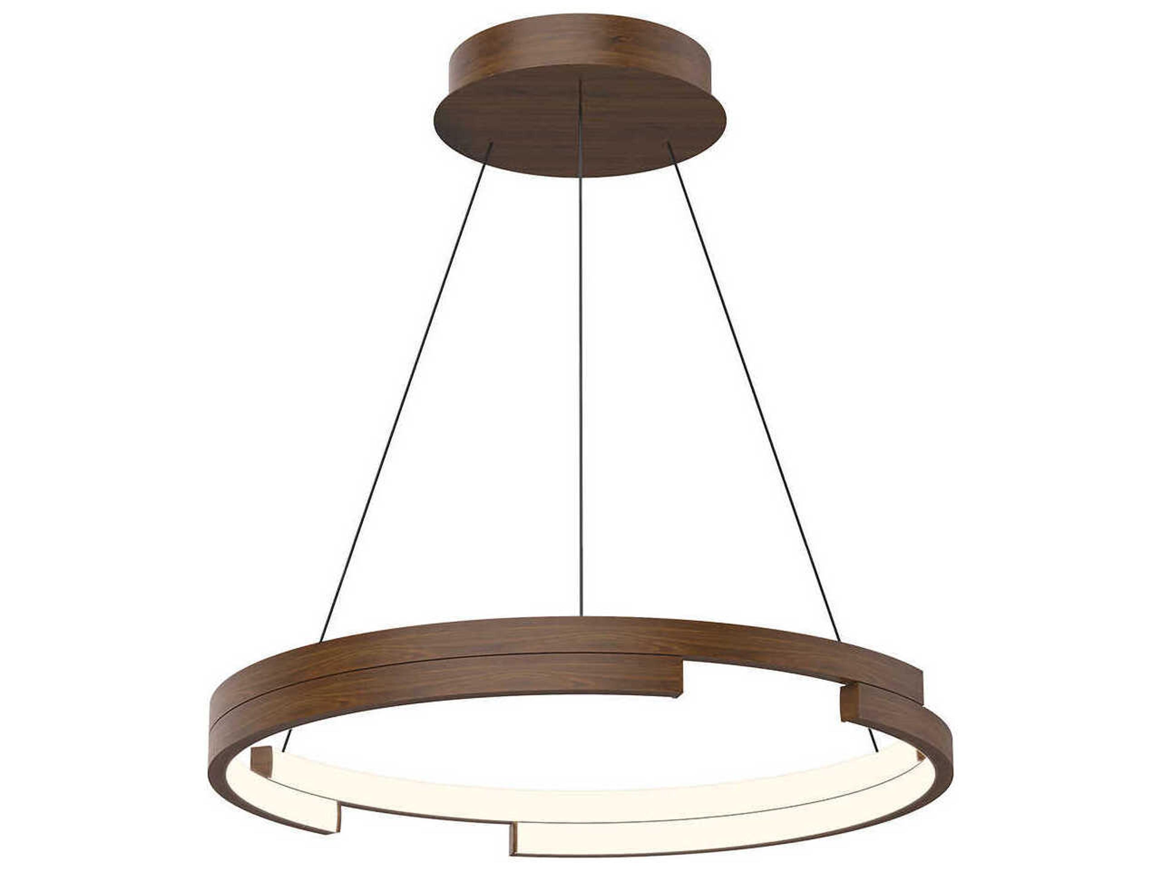Kuzco Lighting Anello Minor Walnut Brown Round Pendant