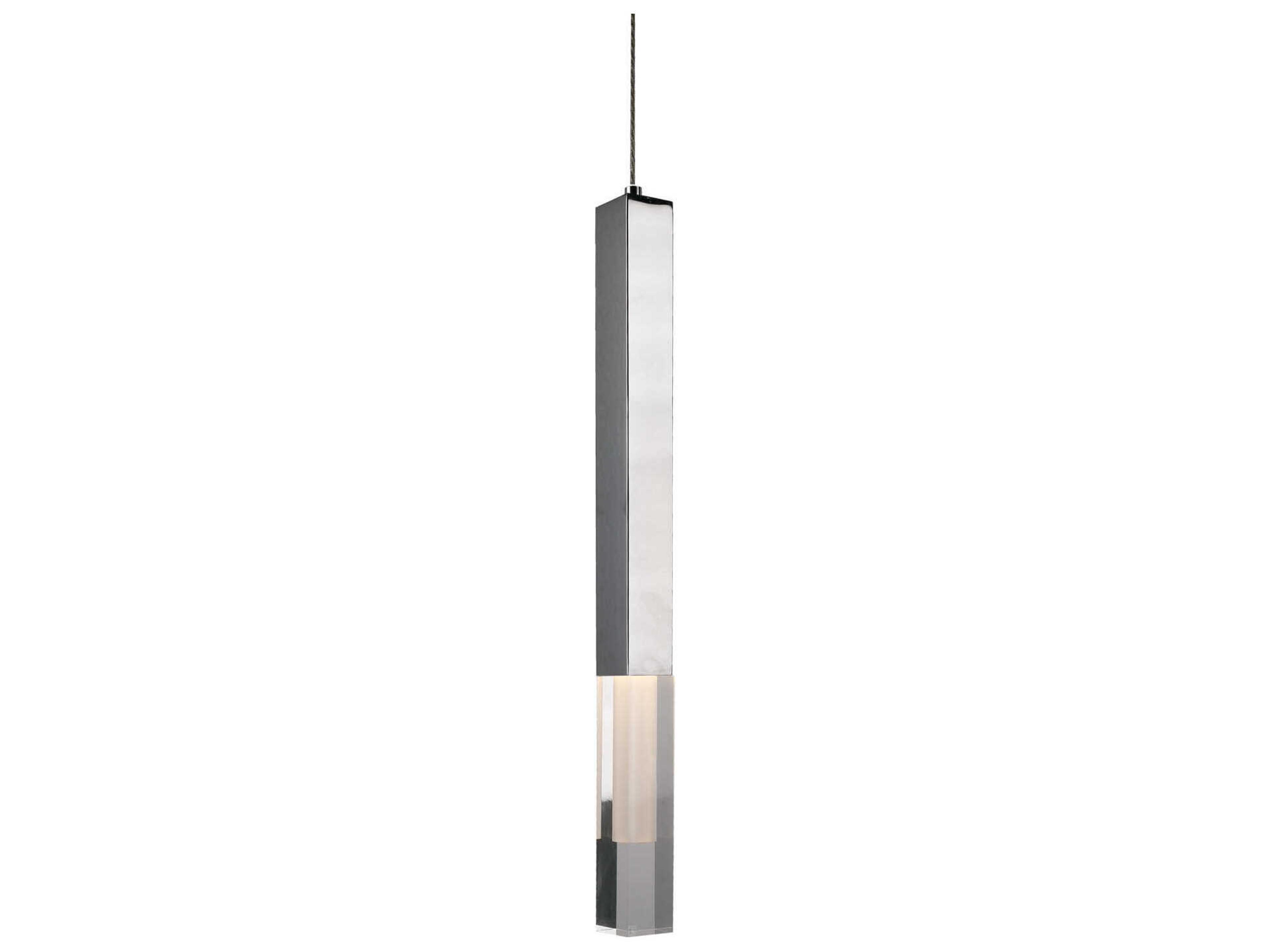 Kuzco Lighting Martelo Chrome Linear Mini Pendant
