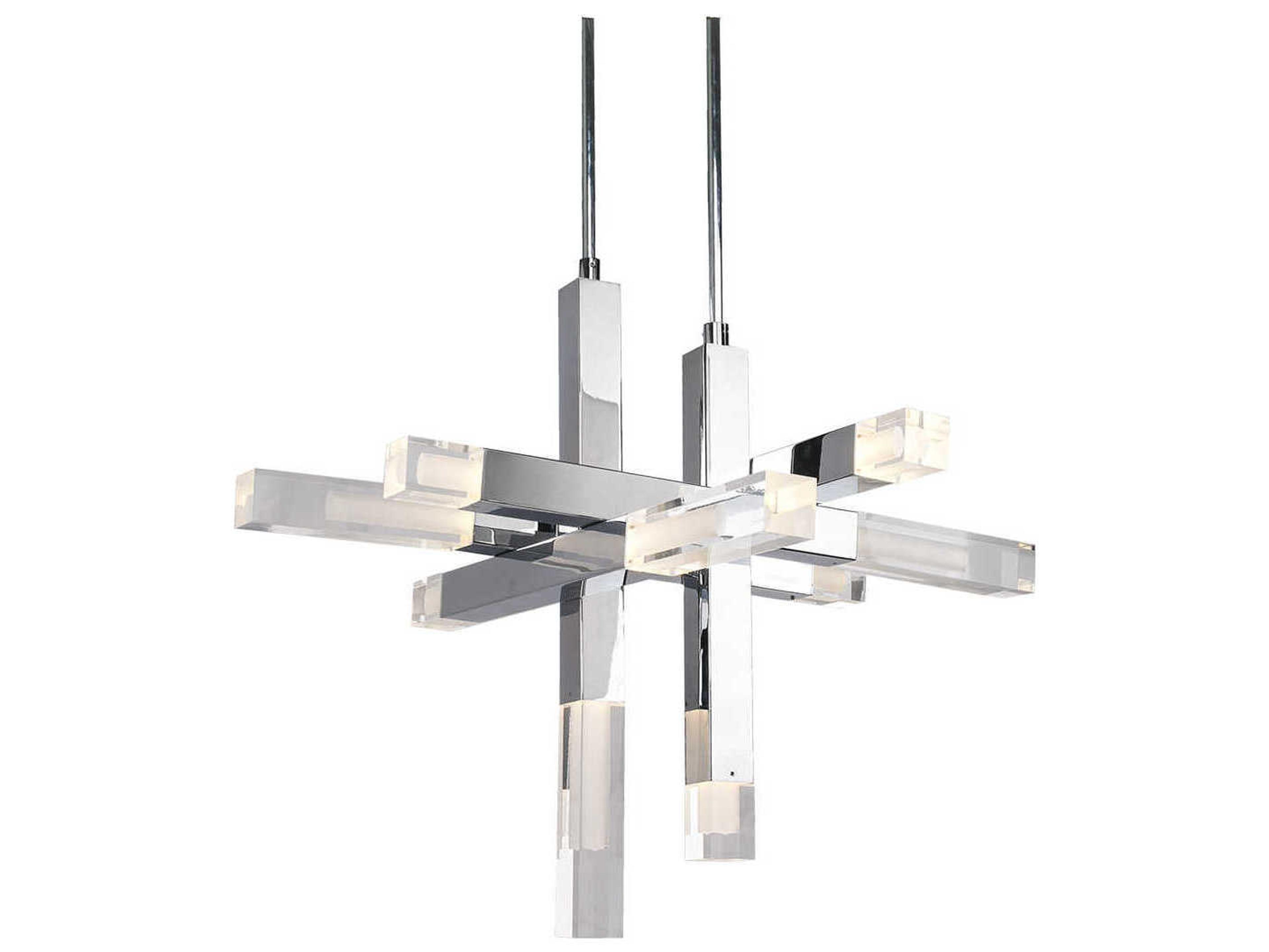 Kuzco Lighting Martelo Chrome Linear Pendant