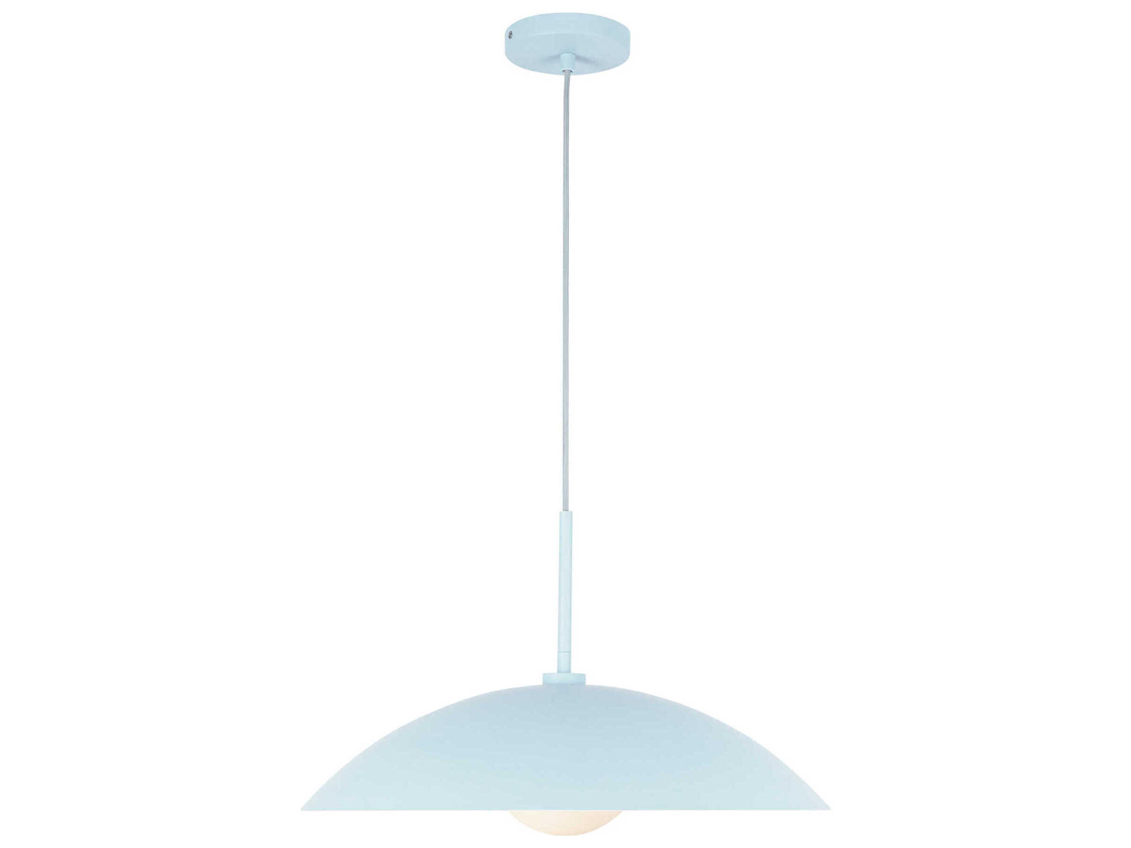 Kuzco Lighting Regent 1-Light Cerulean Blue Dome Pendant
