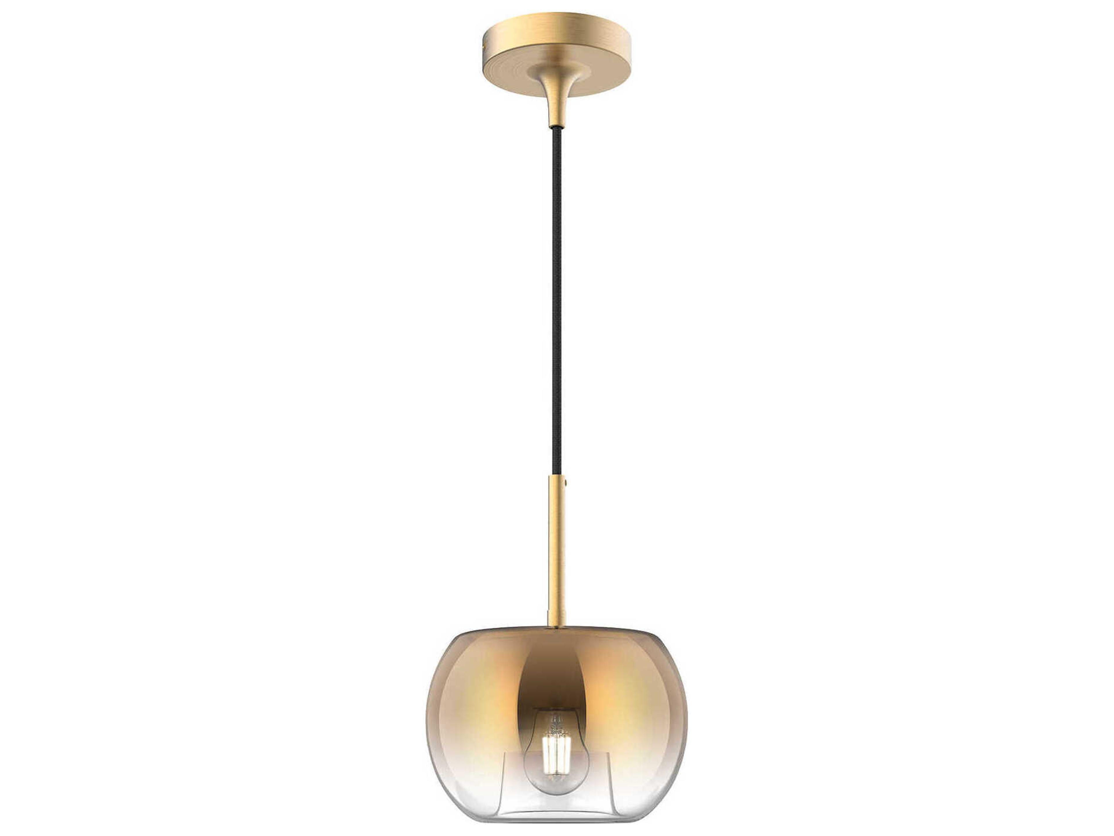 Kuzco Lighting Samar 1-Light Brushed Gold Copper Globe Mini Pendant