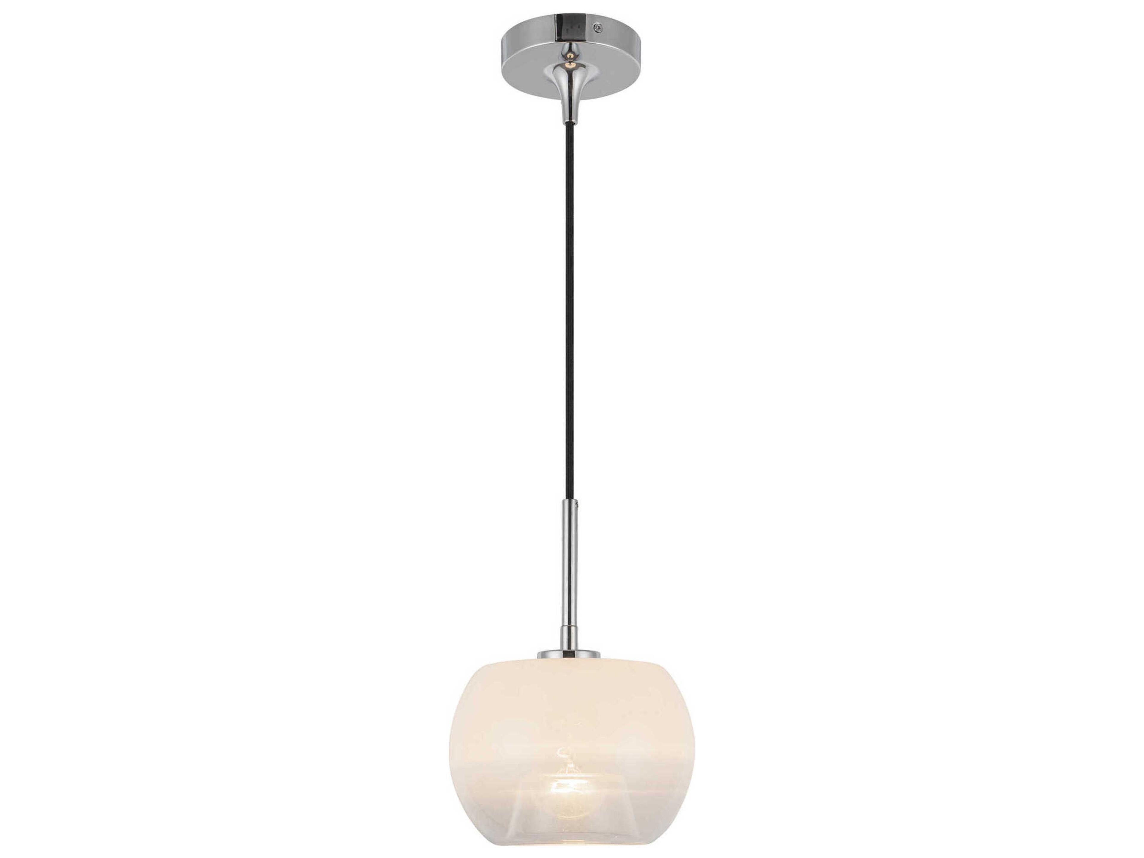 Kuzco Lighting Samar 1-Light Chrome Globe Mini Pendant