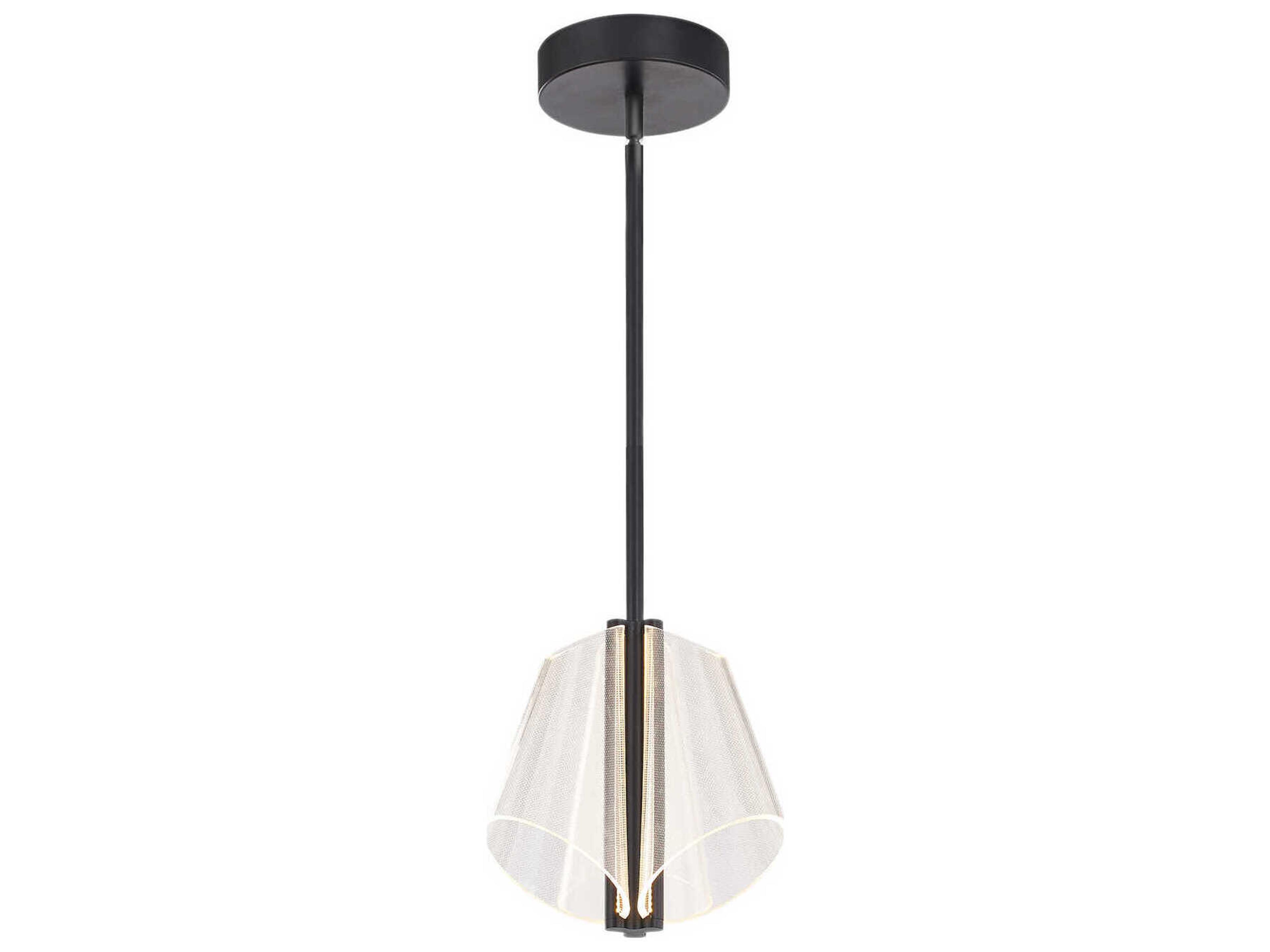Kuzco Lighting Mulberry Black Geometric Mini Pendant