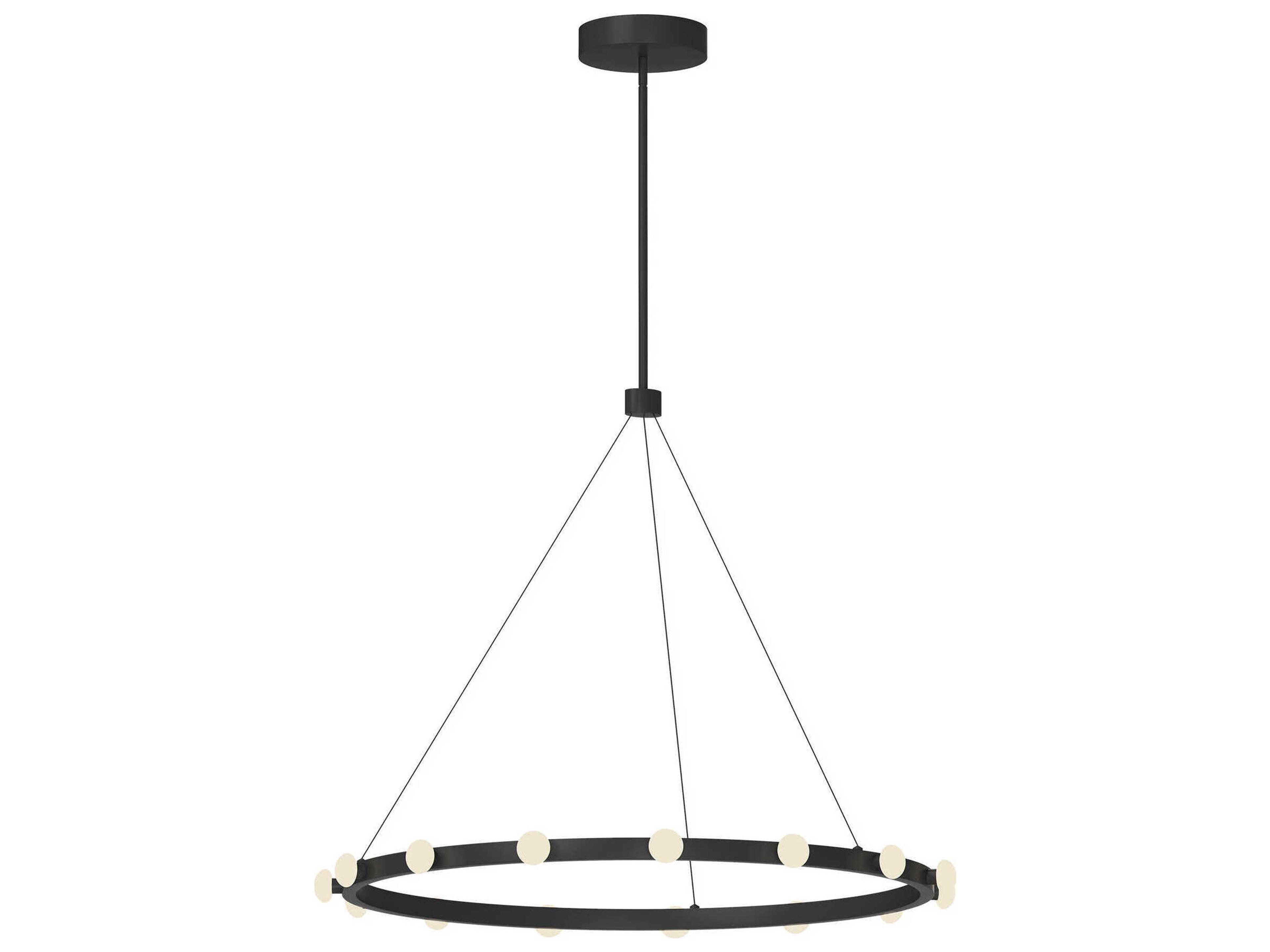 Kuzco Lighting Rezz Black Round Pendant