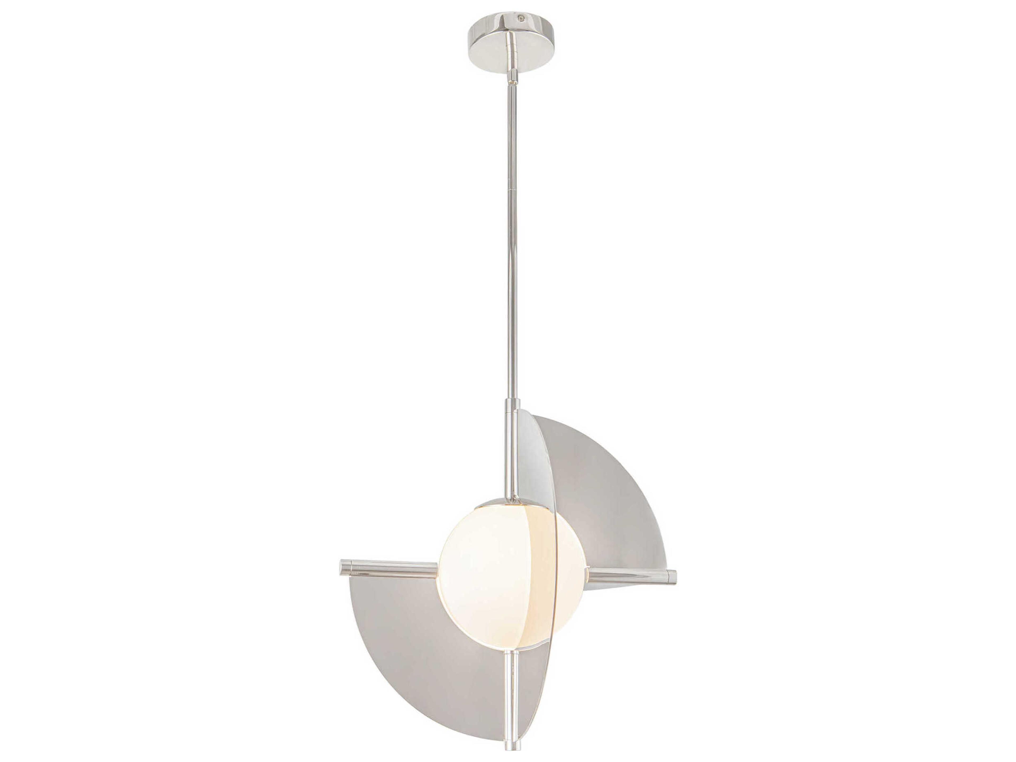 Kuzco Lighting Scorpio Polished Nickel Geometric Pendant