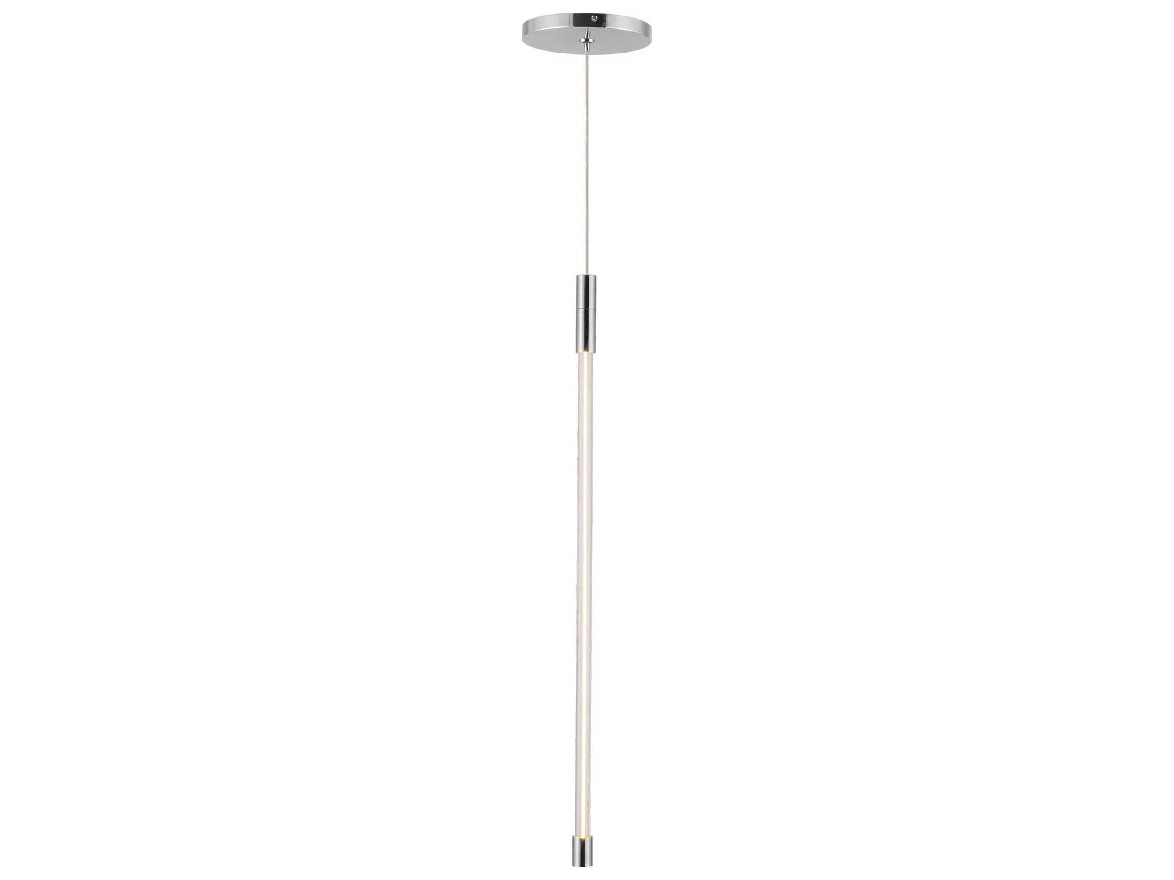 Kuzco Lighting Motif Chrome Linear Mini Pendant