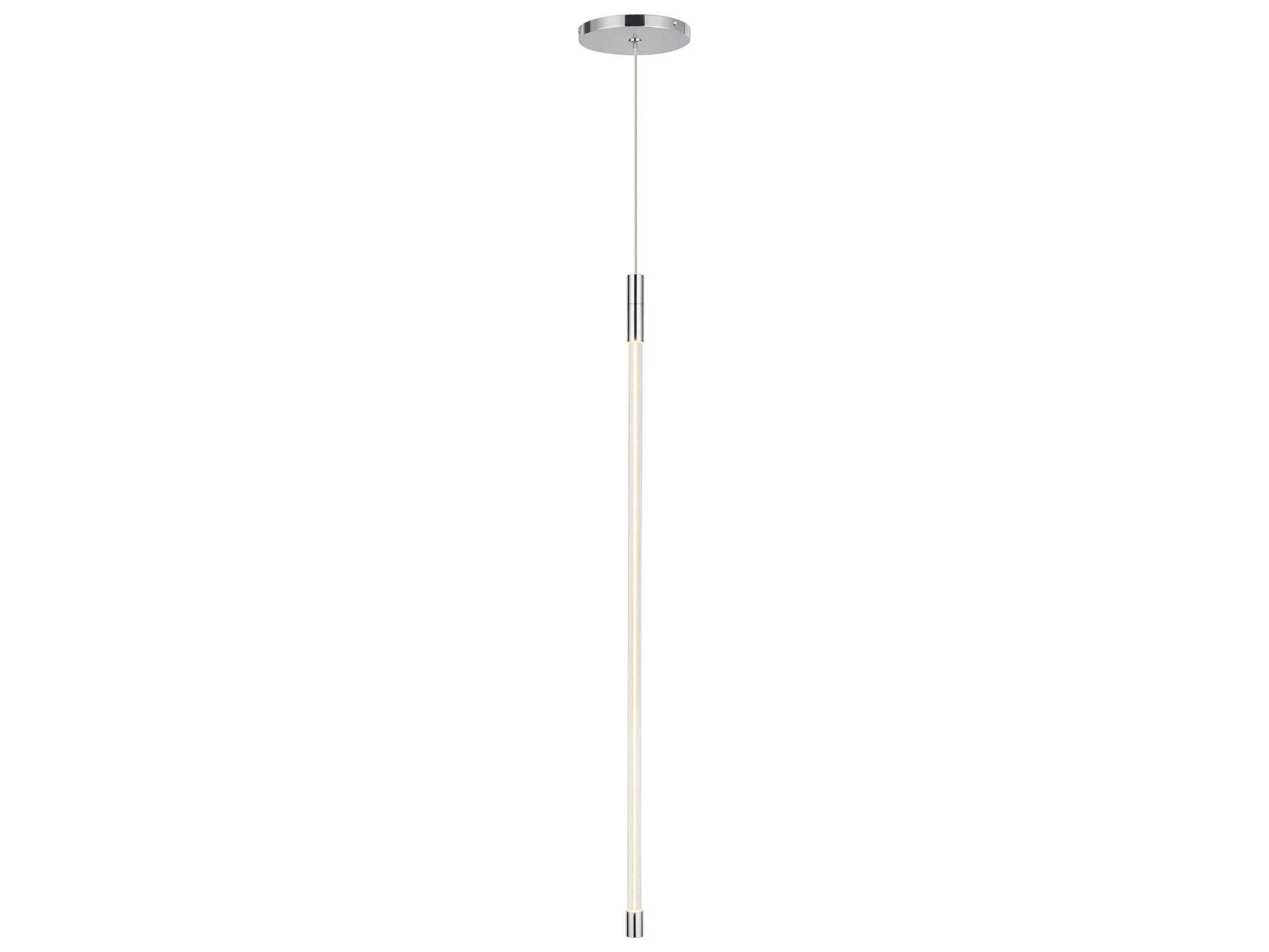 Kuzco Lighting Motif Chrome Linear Mini Pendant