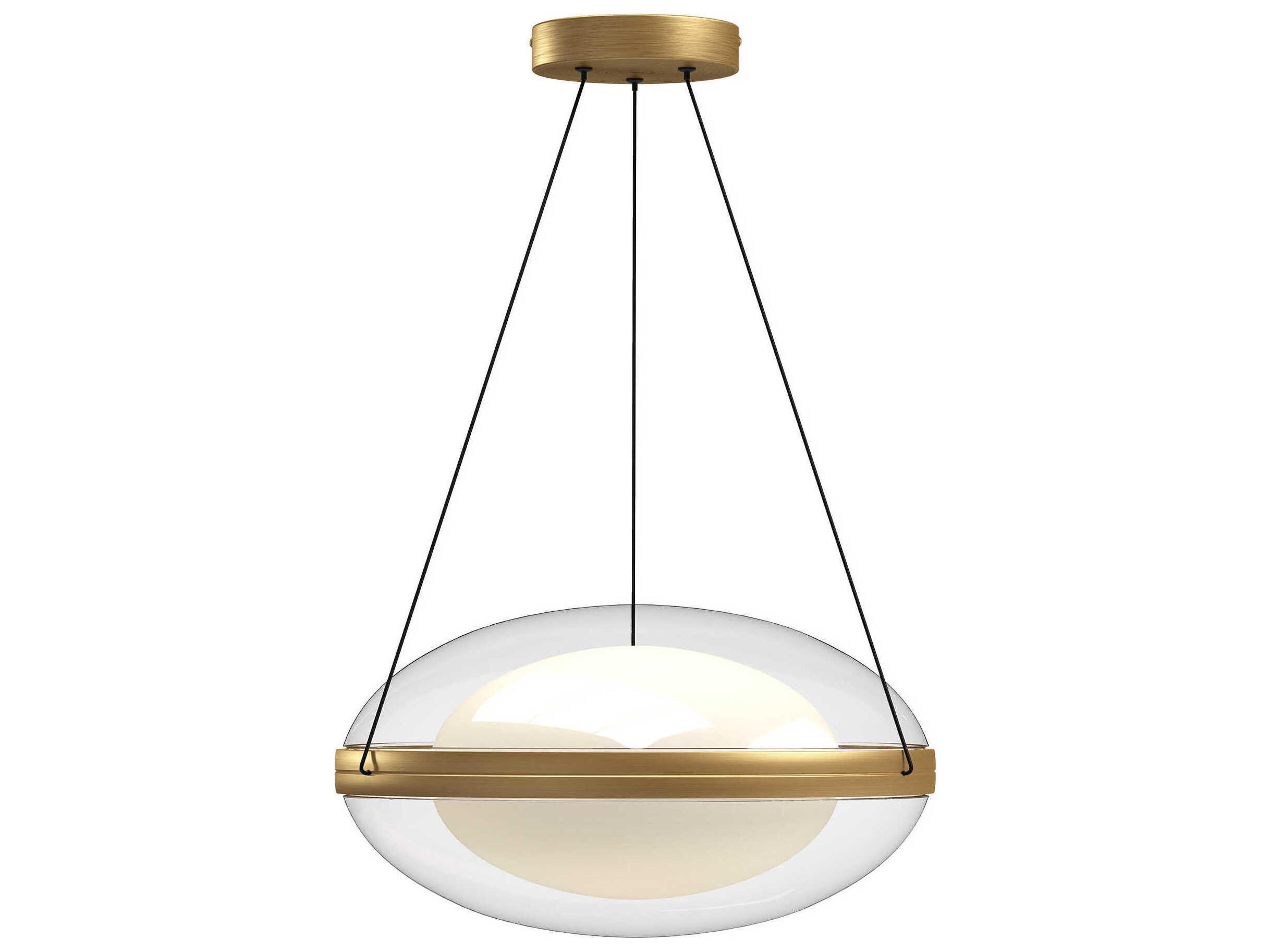 Kuzco Lighting Virgo Brushed Gold Globe Pendant