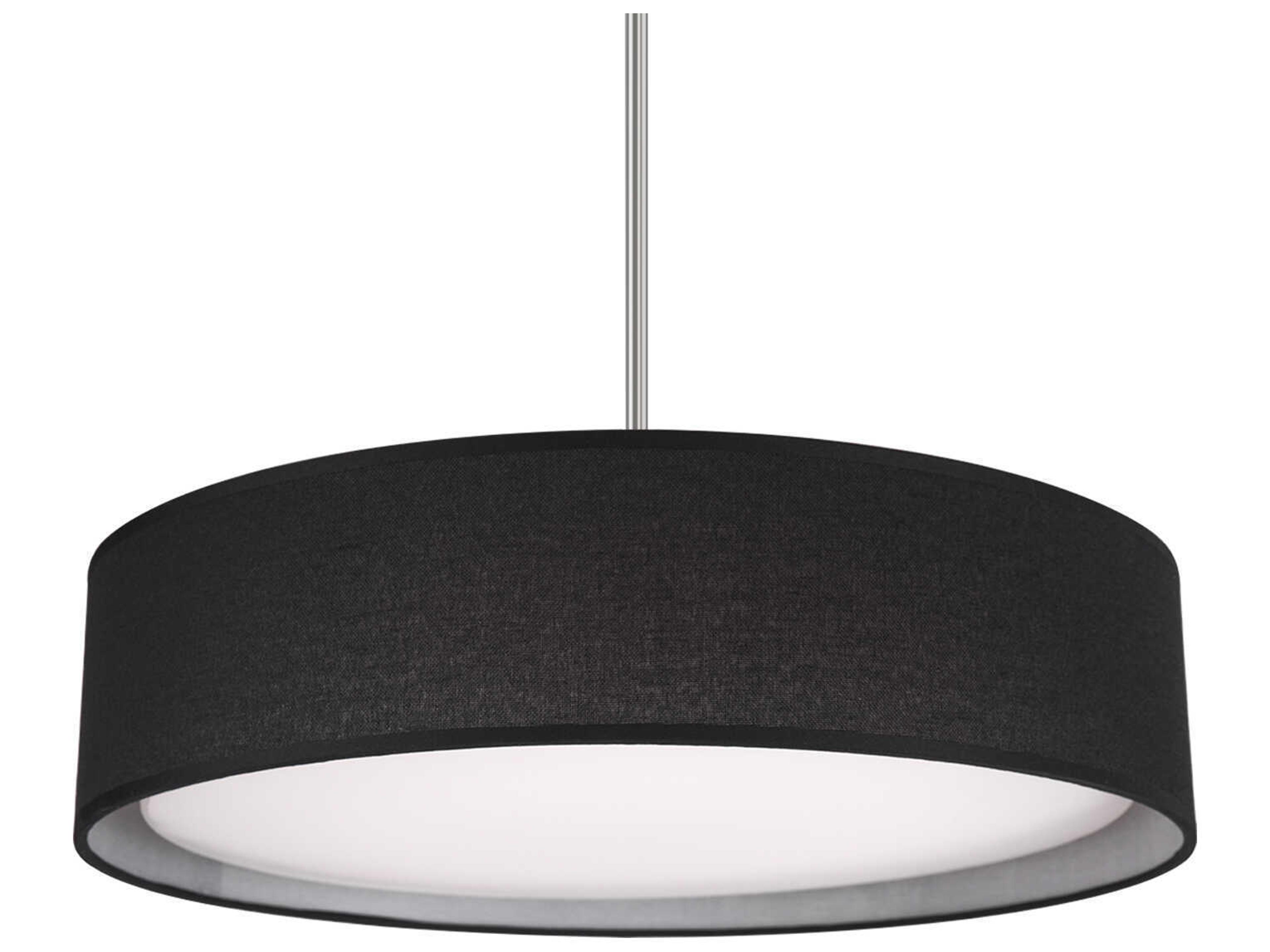 Kuzco Lighting Dalton Black Drum Pendant