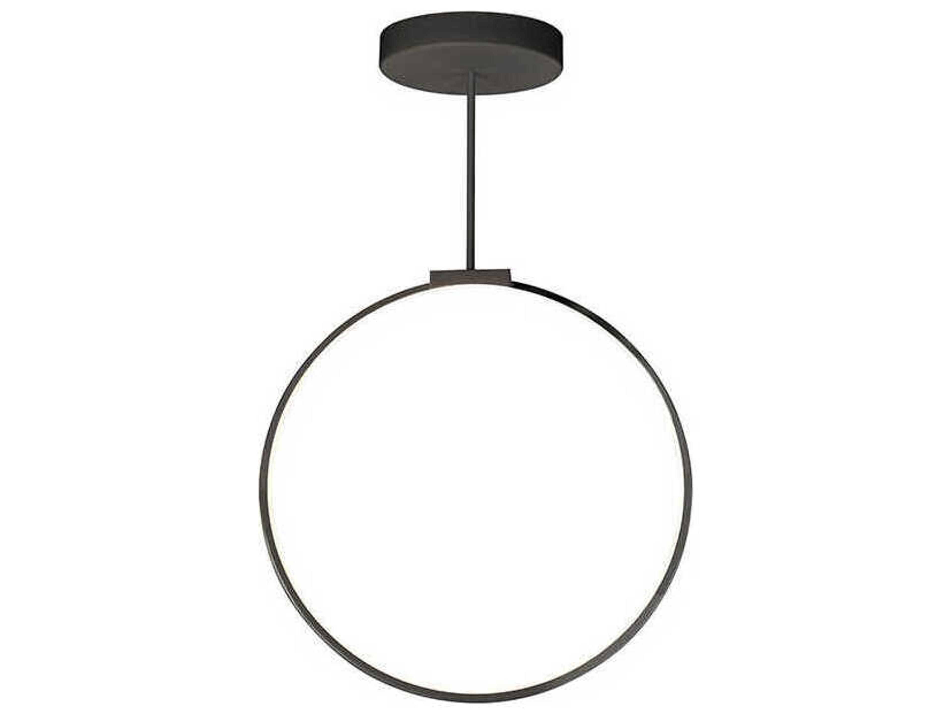 Kuzco Lighting Cirque Black Round Island Pendant