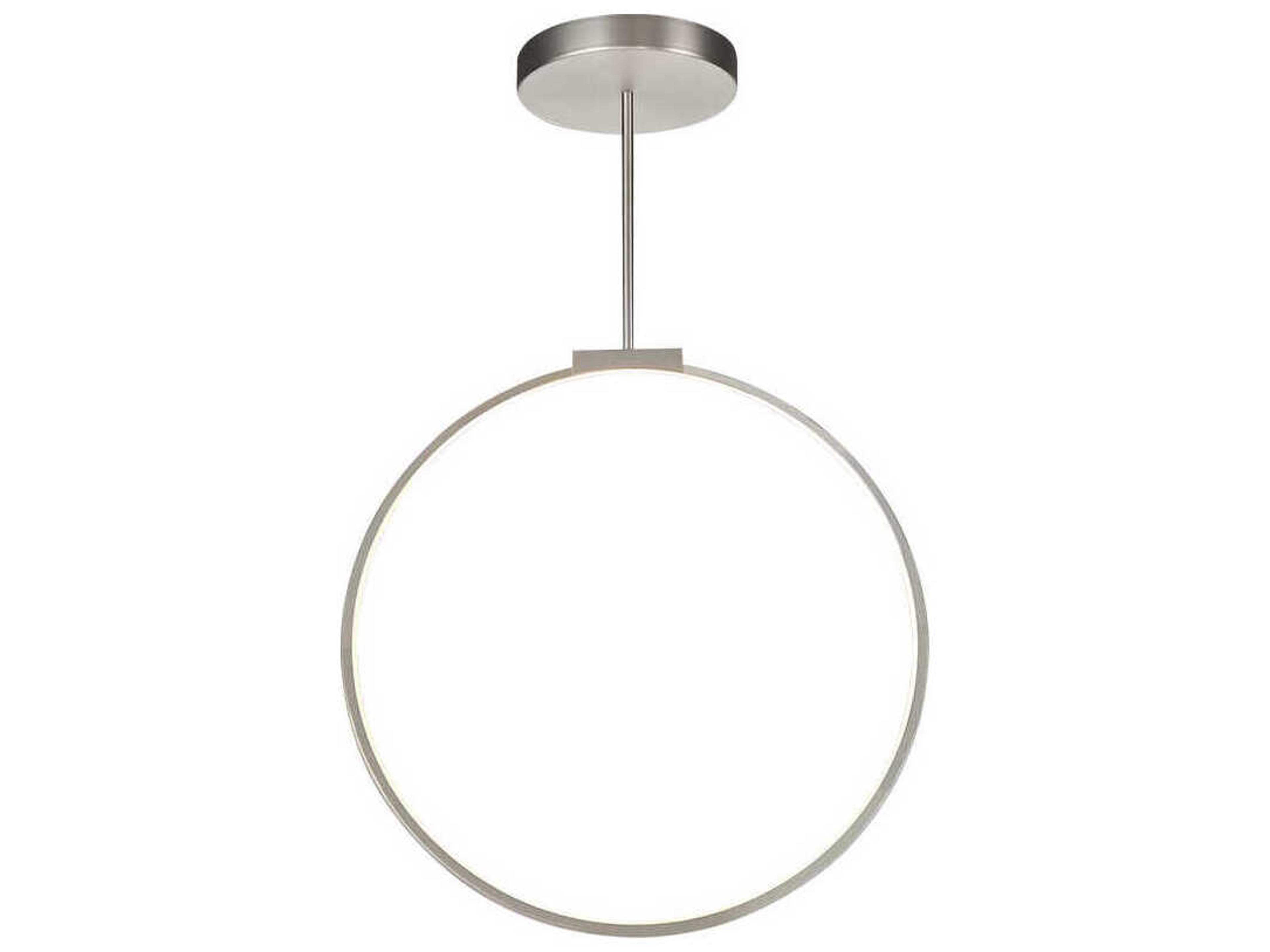 Kuzco Lighting Cirque Brushed Nickel Round Island Pendant