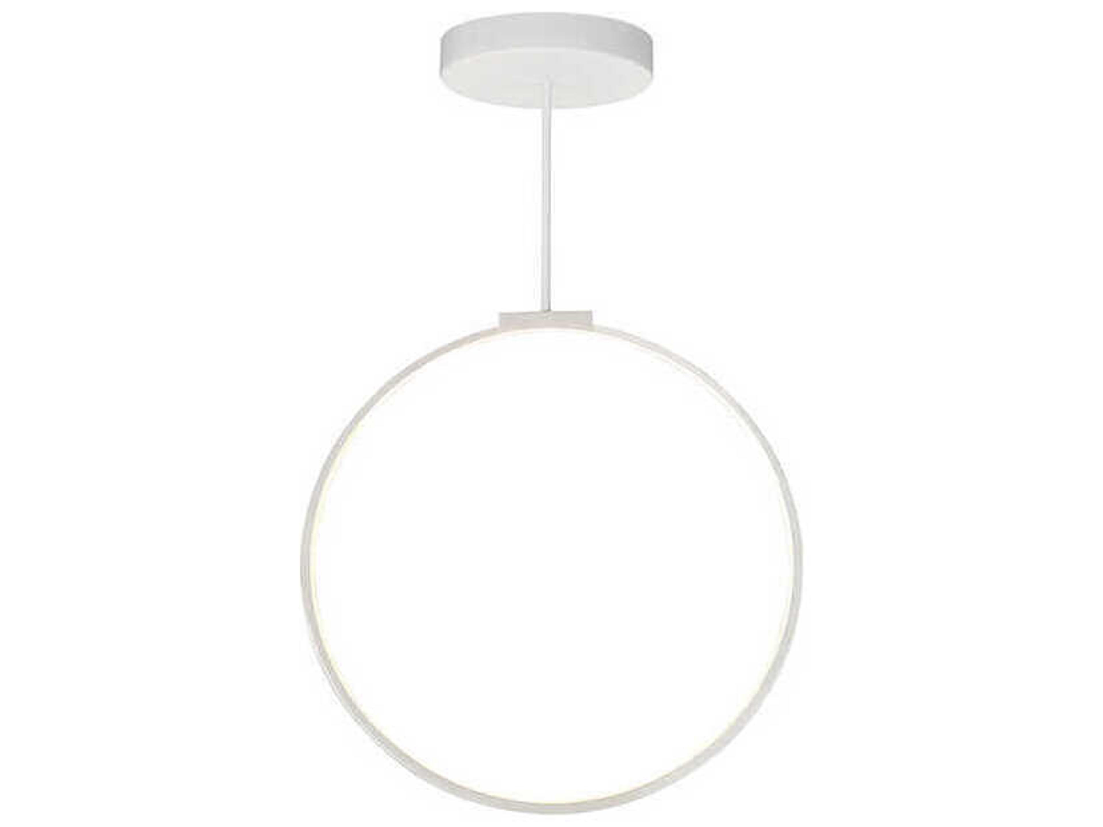 Kuzco Lighting Cirque White Round Island Pendant