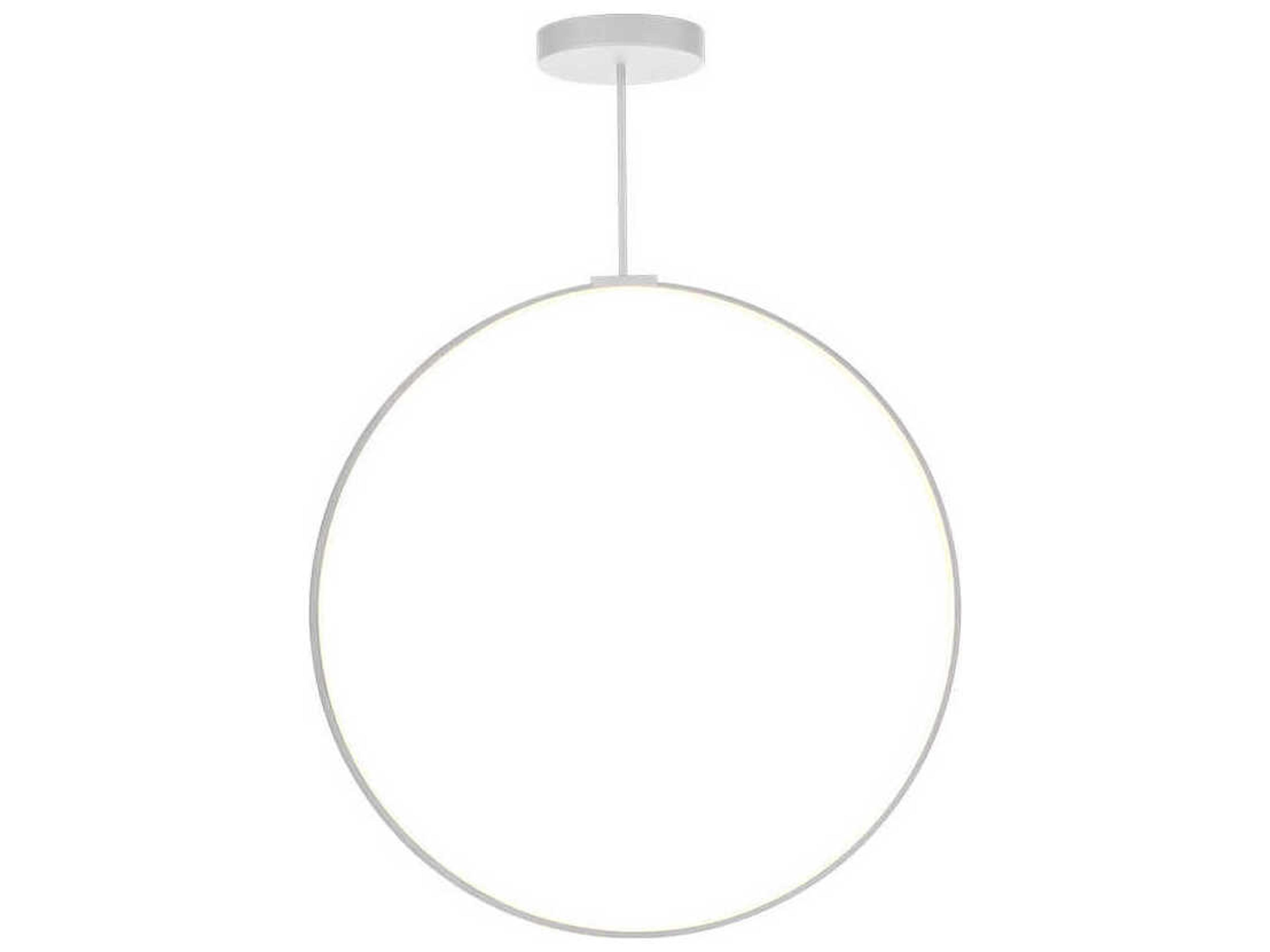 Kuzco Lighting Cirque White Round Island Pendant