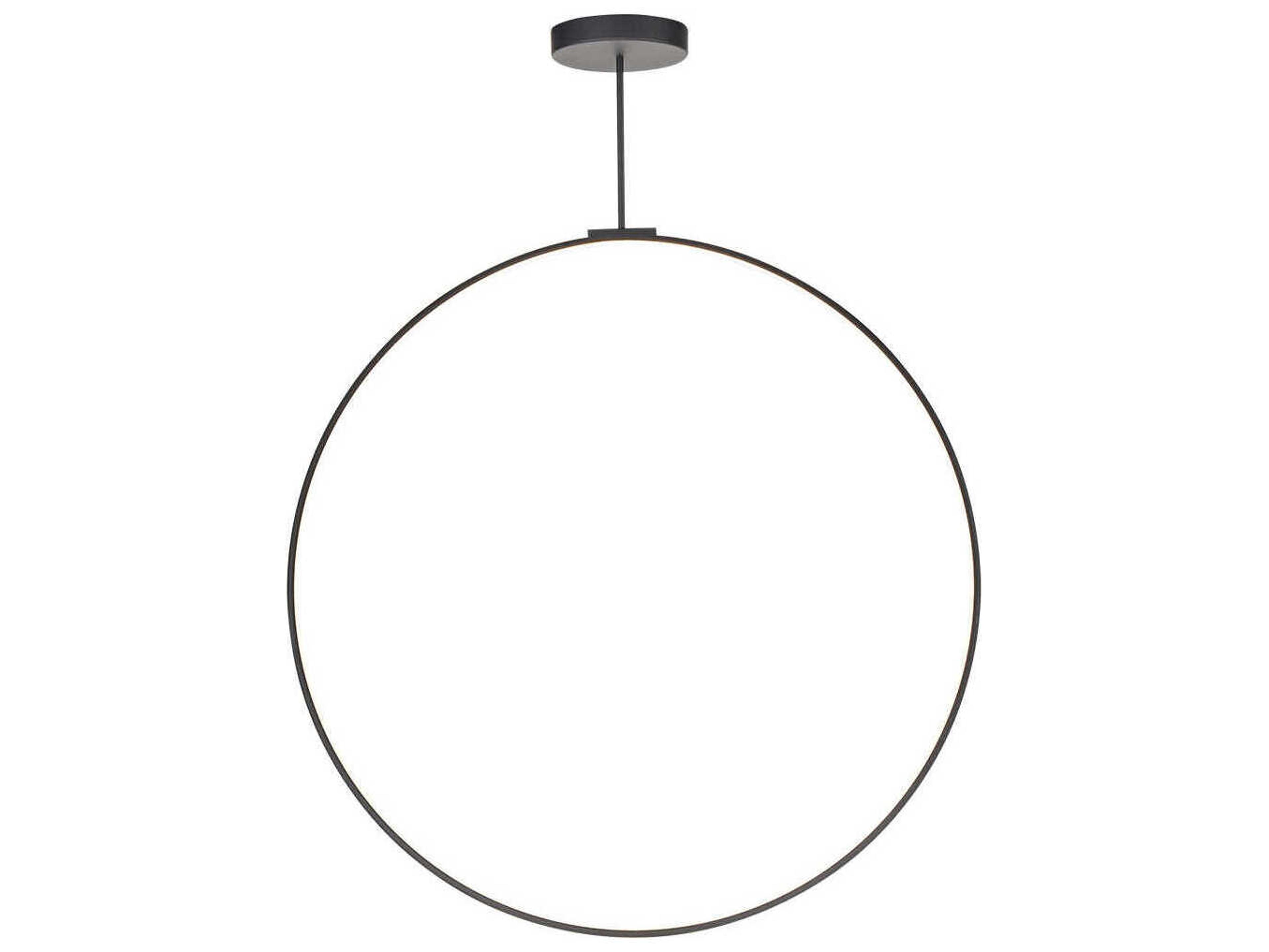 Kuzco Lighting Cirque Black Round Island Pendant