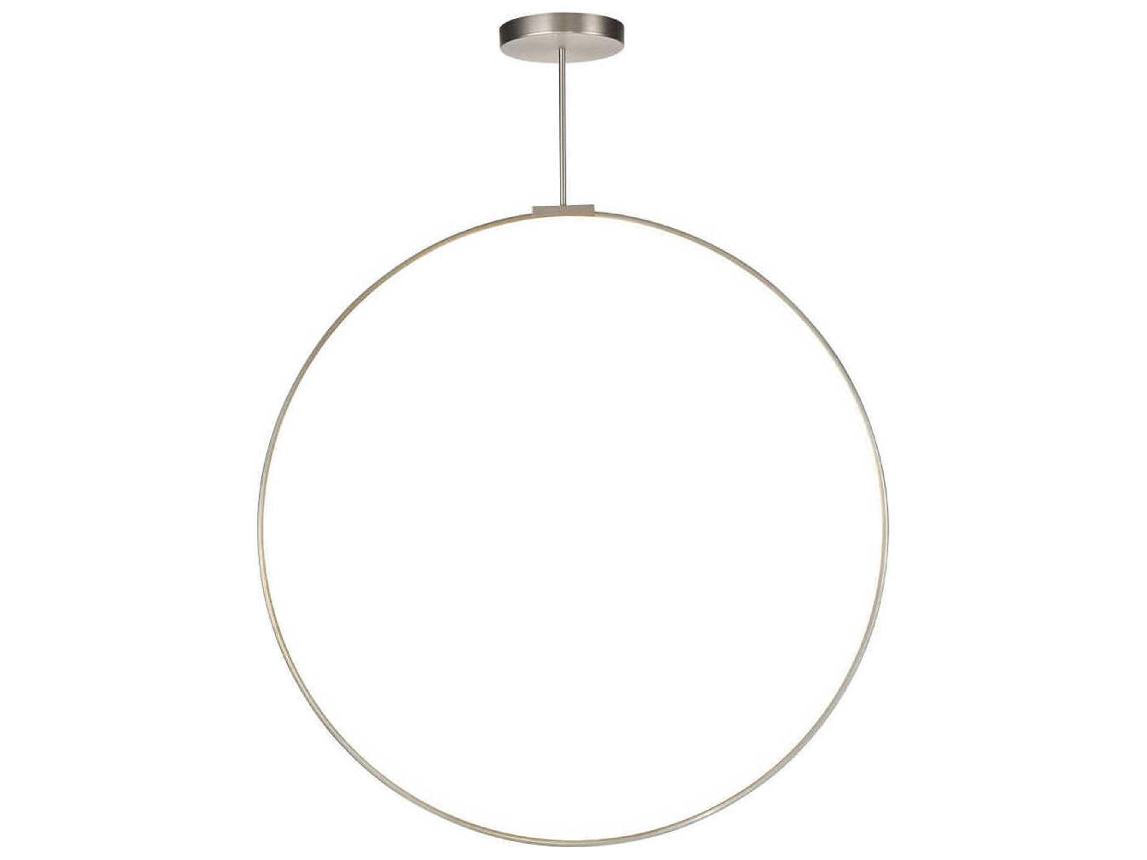 Kuzco Lighting Cirque Brushed Nickel Round Island Pendant