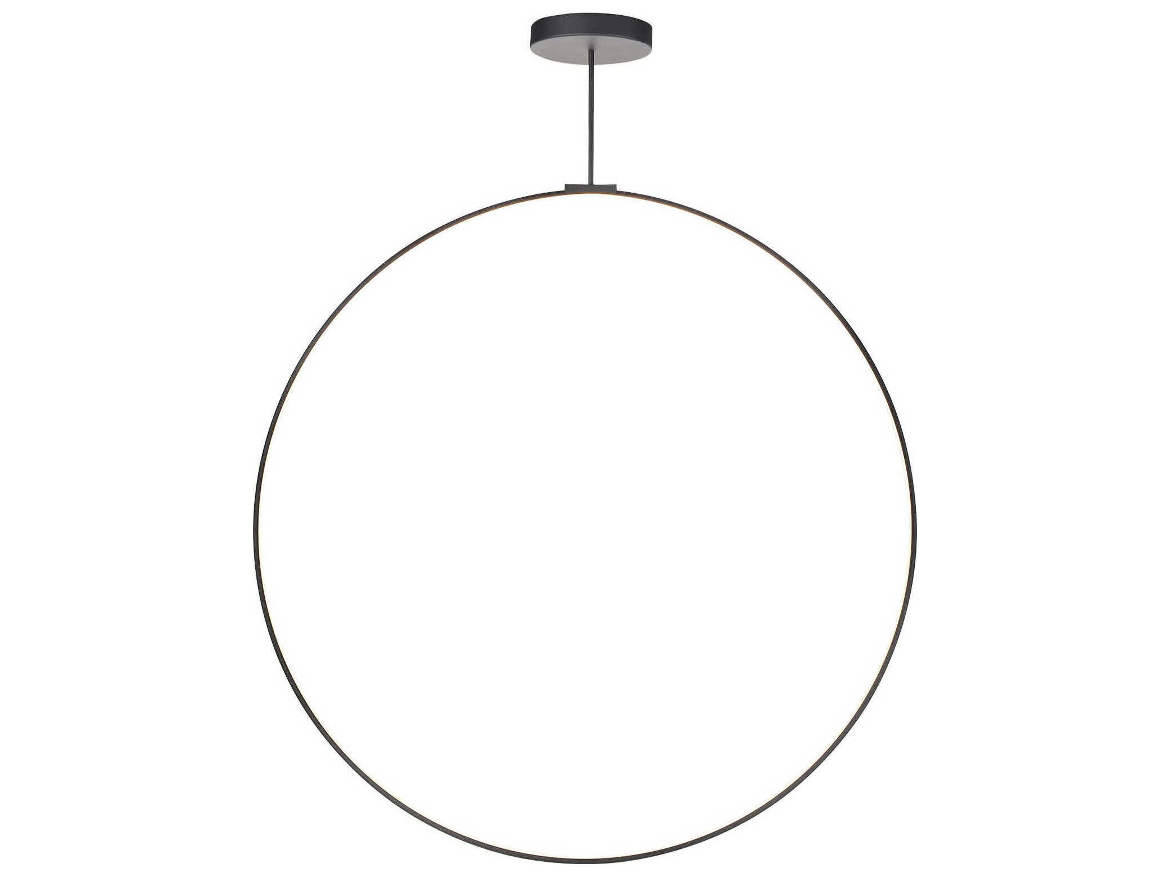 Kuzco Lighting Cirque Black Round Island Pendant