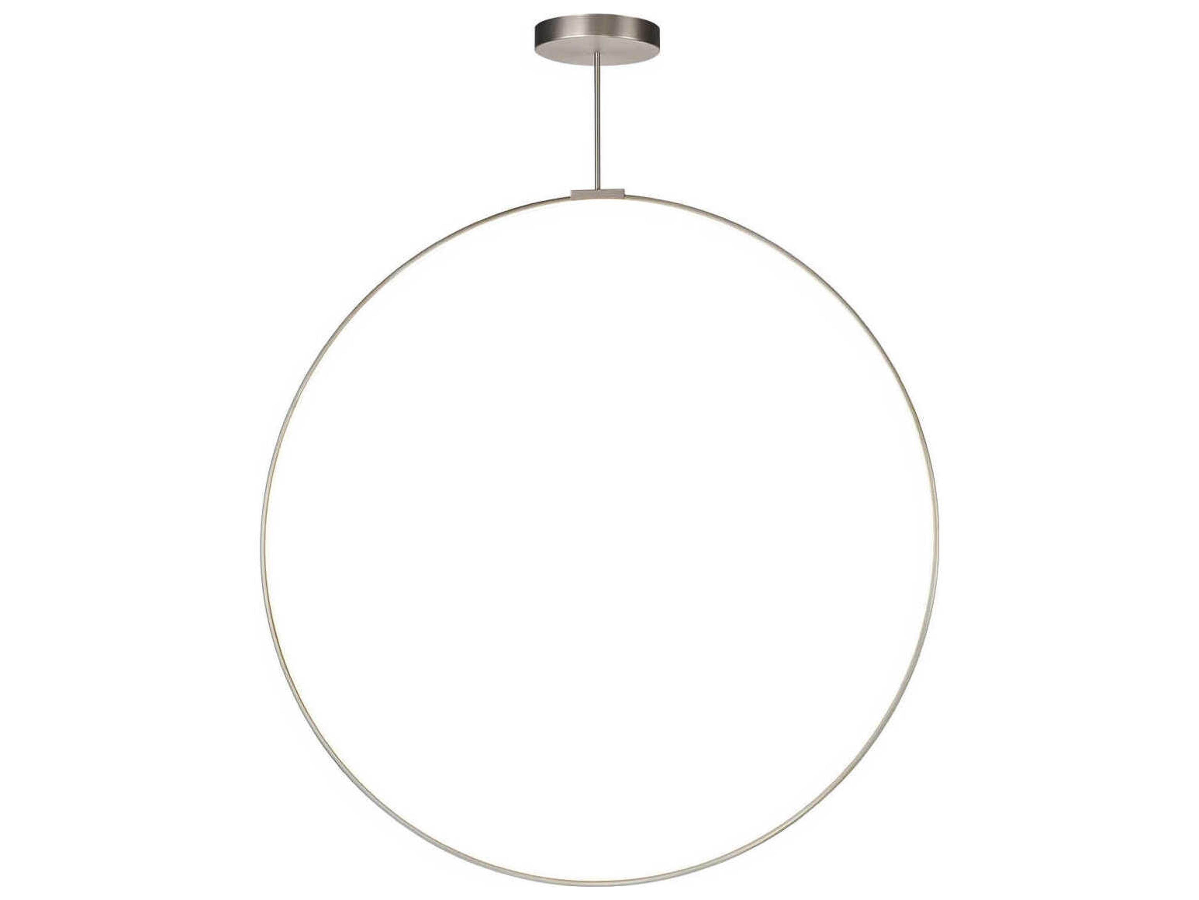 Kuzco Lighting Cirque Brushed Nickel Round Island Pendant