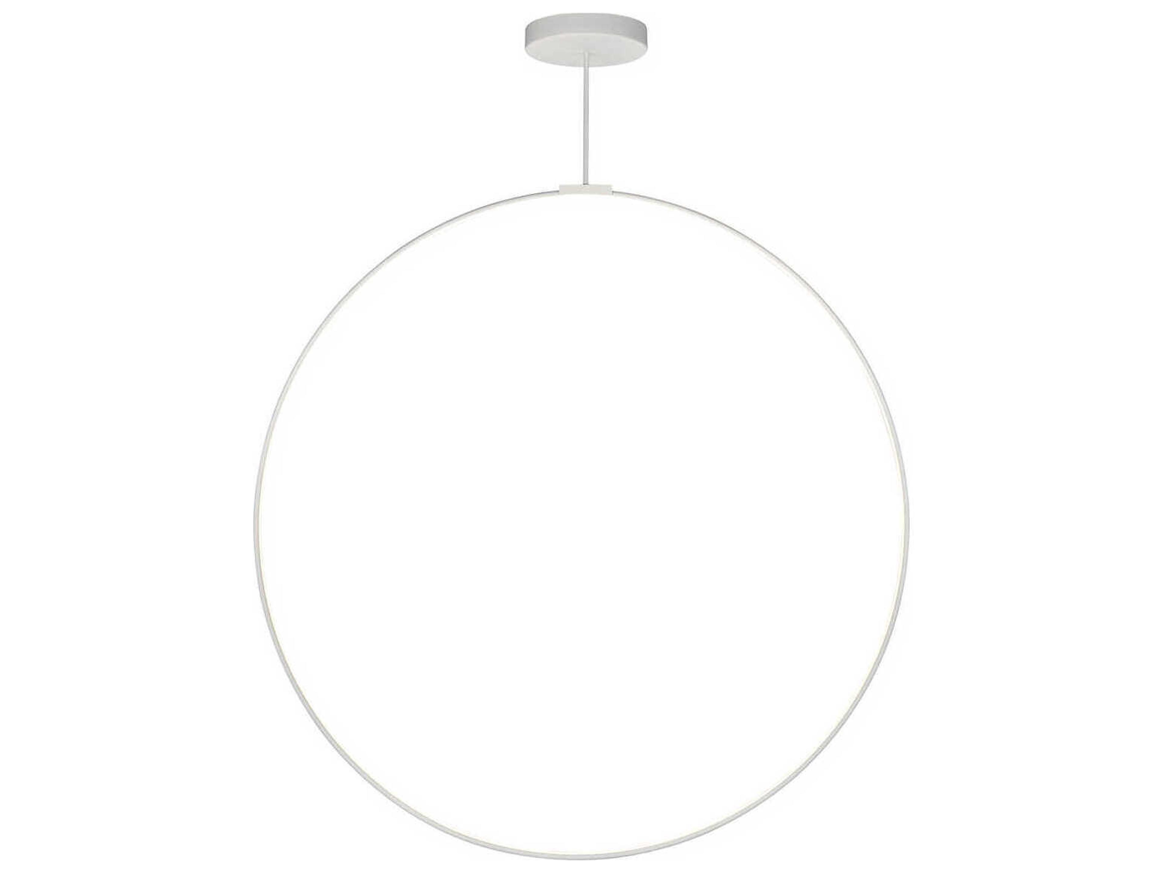 Kuzco Lighting Cirque White Round Island Pendant