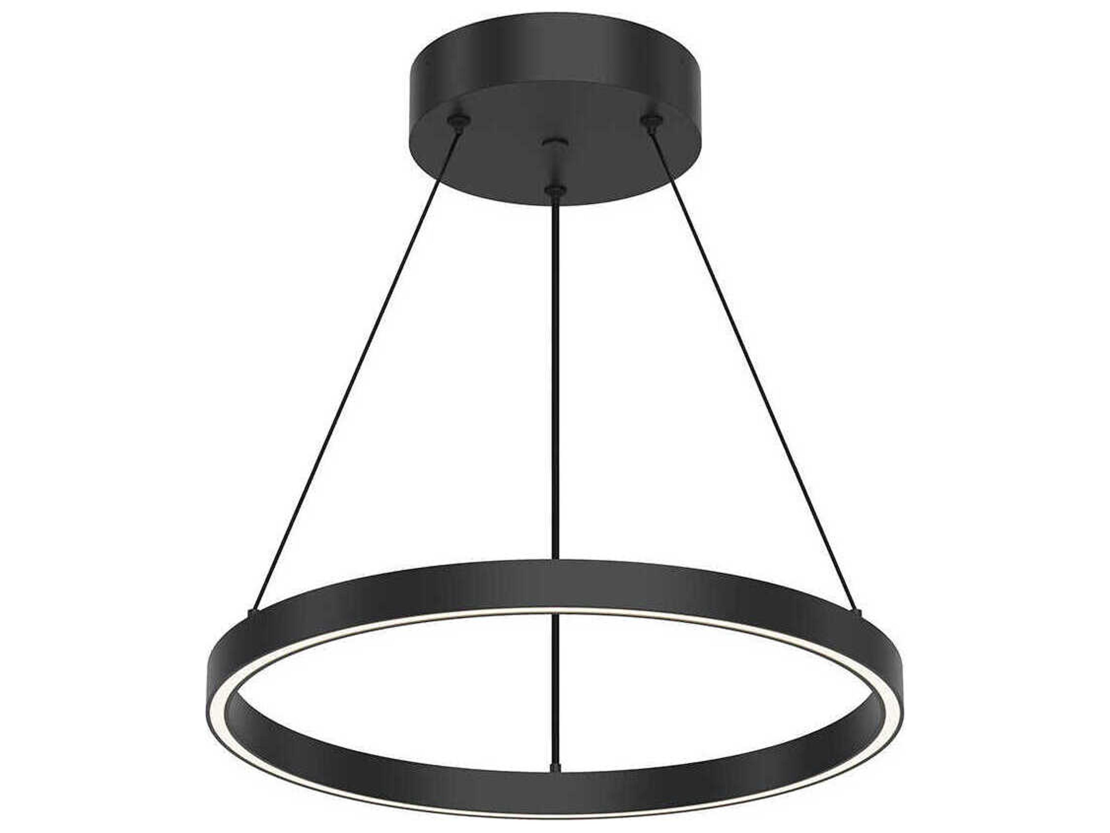 Kuzco Lighting Cerchio Black Round Pendant