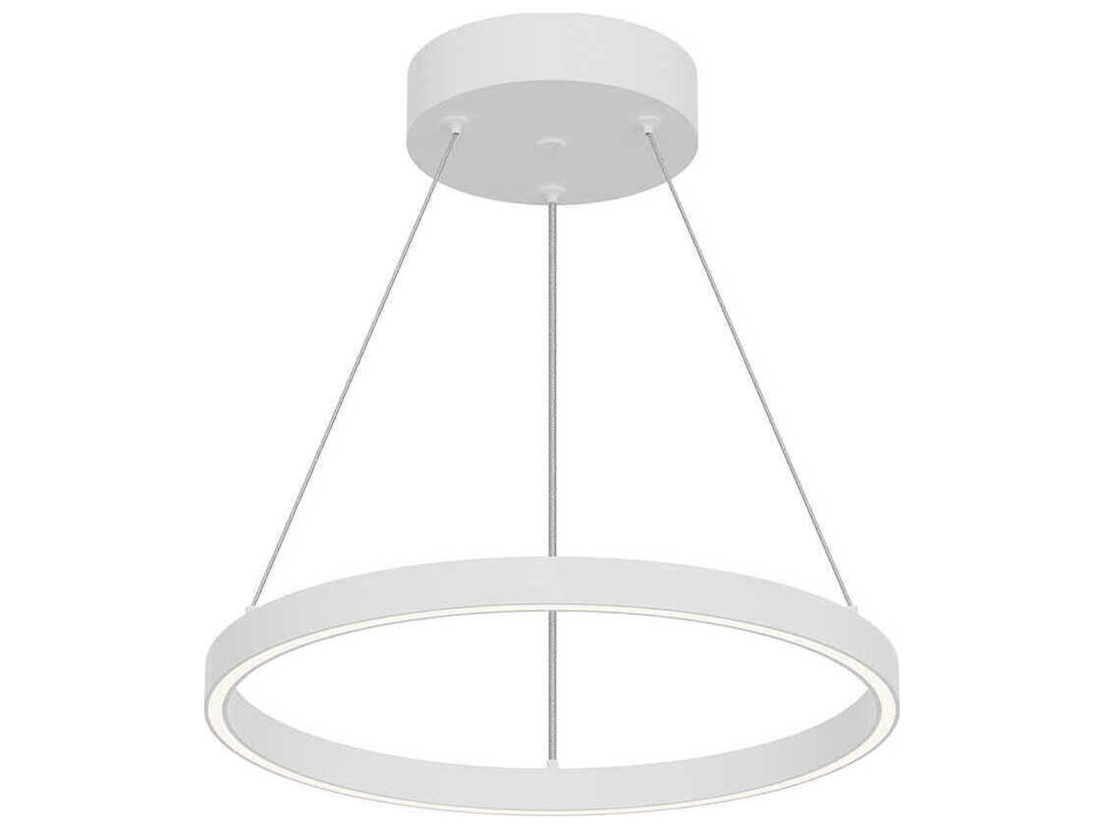 Kuzco Lighting Cerchio White Round Pendant