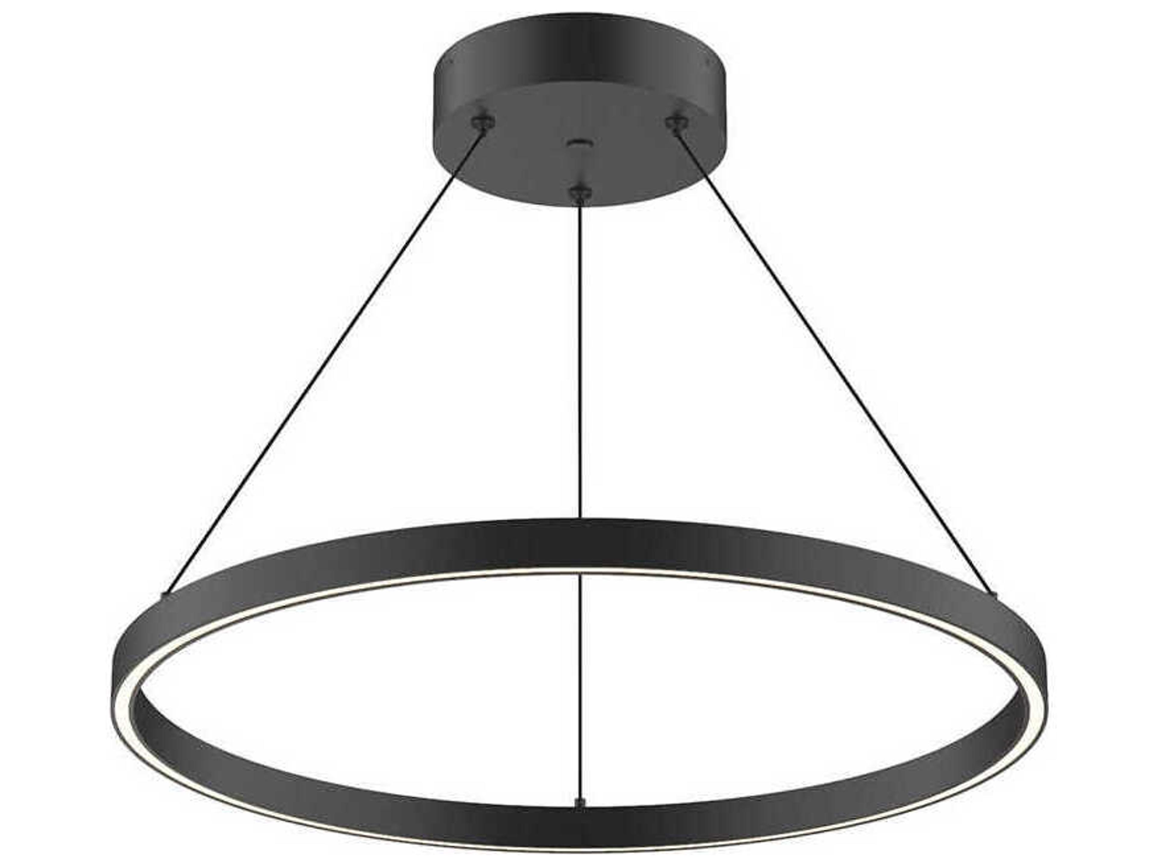 Kuzco Lighting Cerchio Black Round Pendant