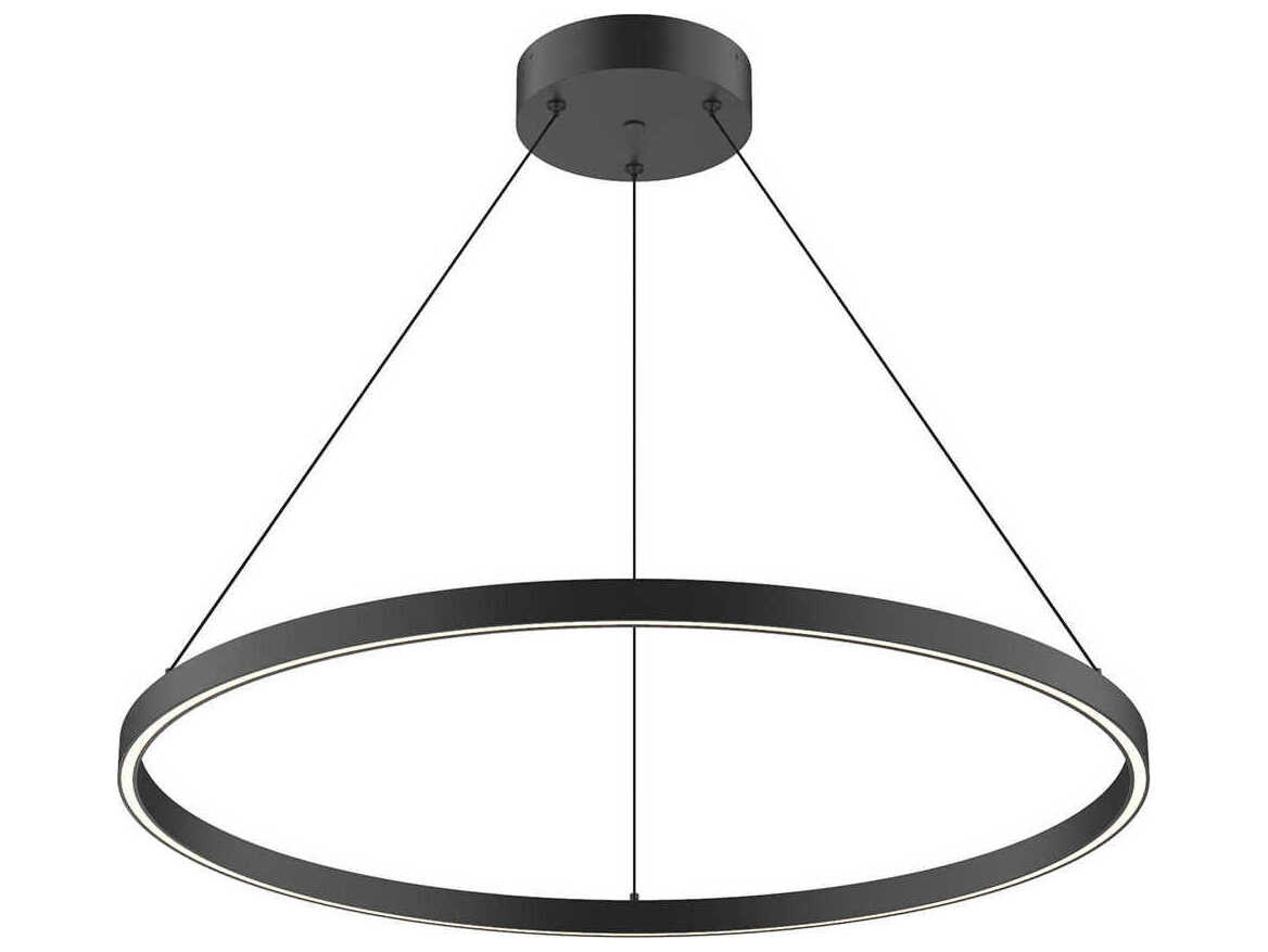 Kuzco Lighting Cerchio Black Round Pendant