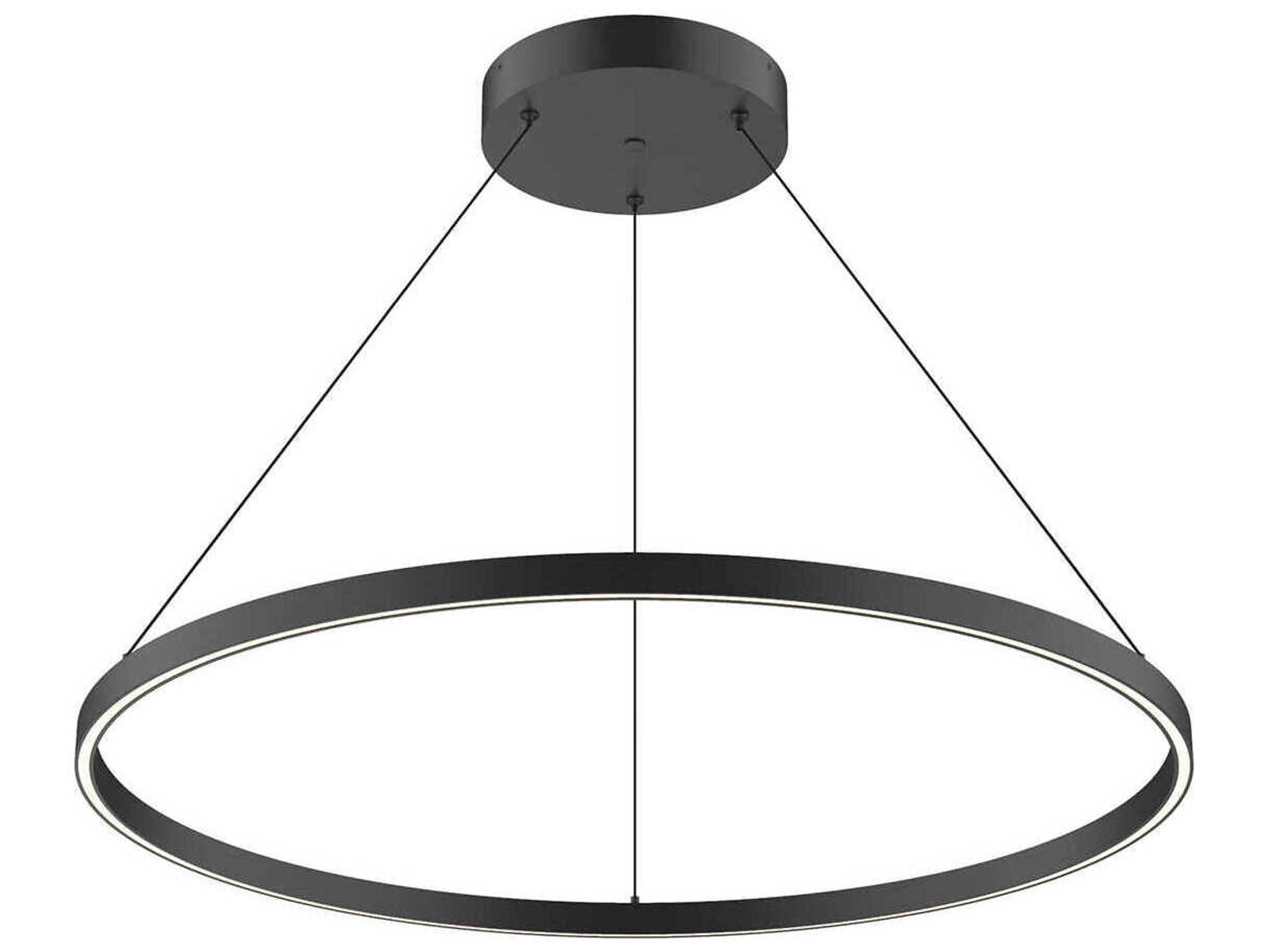 Kuzco Lighting Cerchio Black Round Pendant