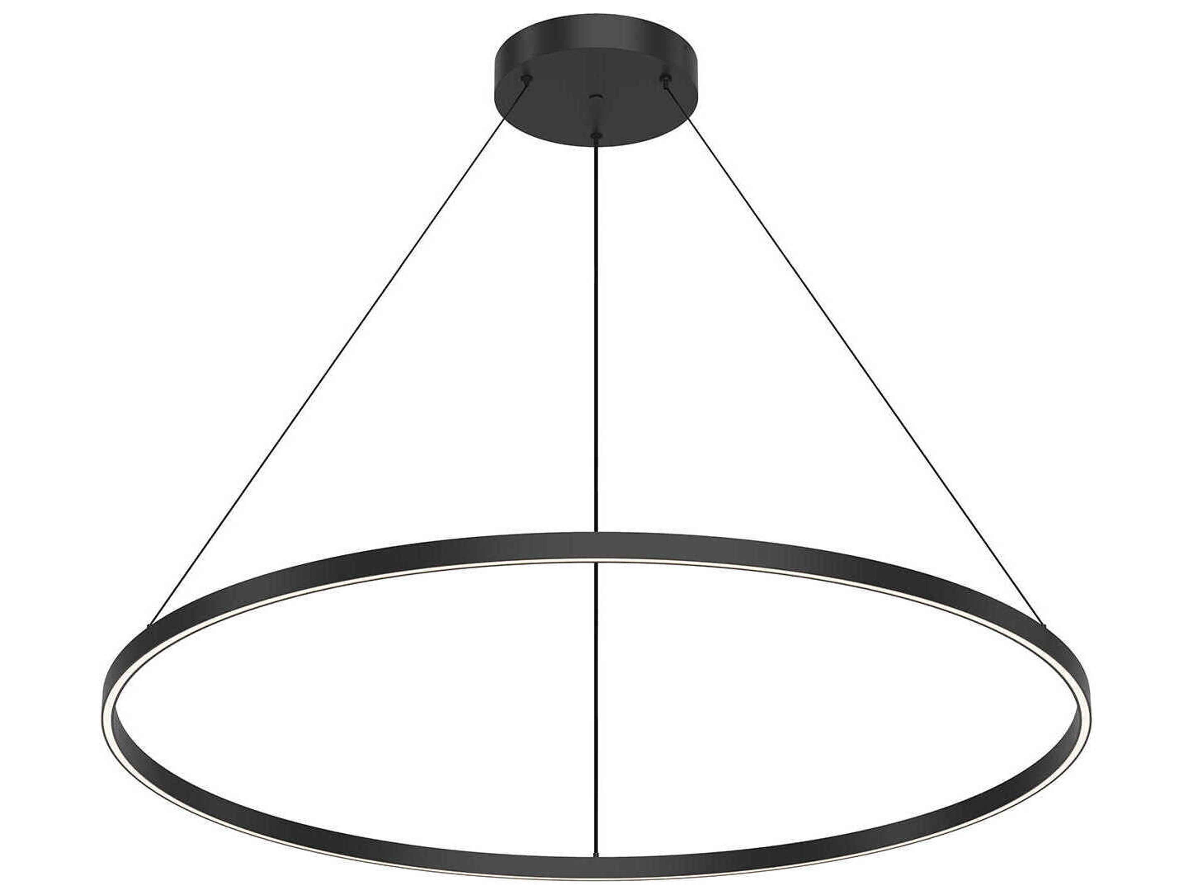 Kuzco Lighting Cerchio Black Round Pendant