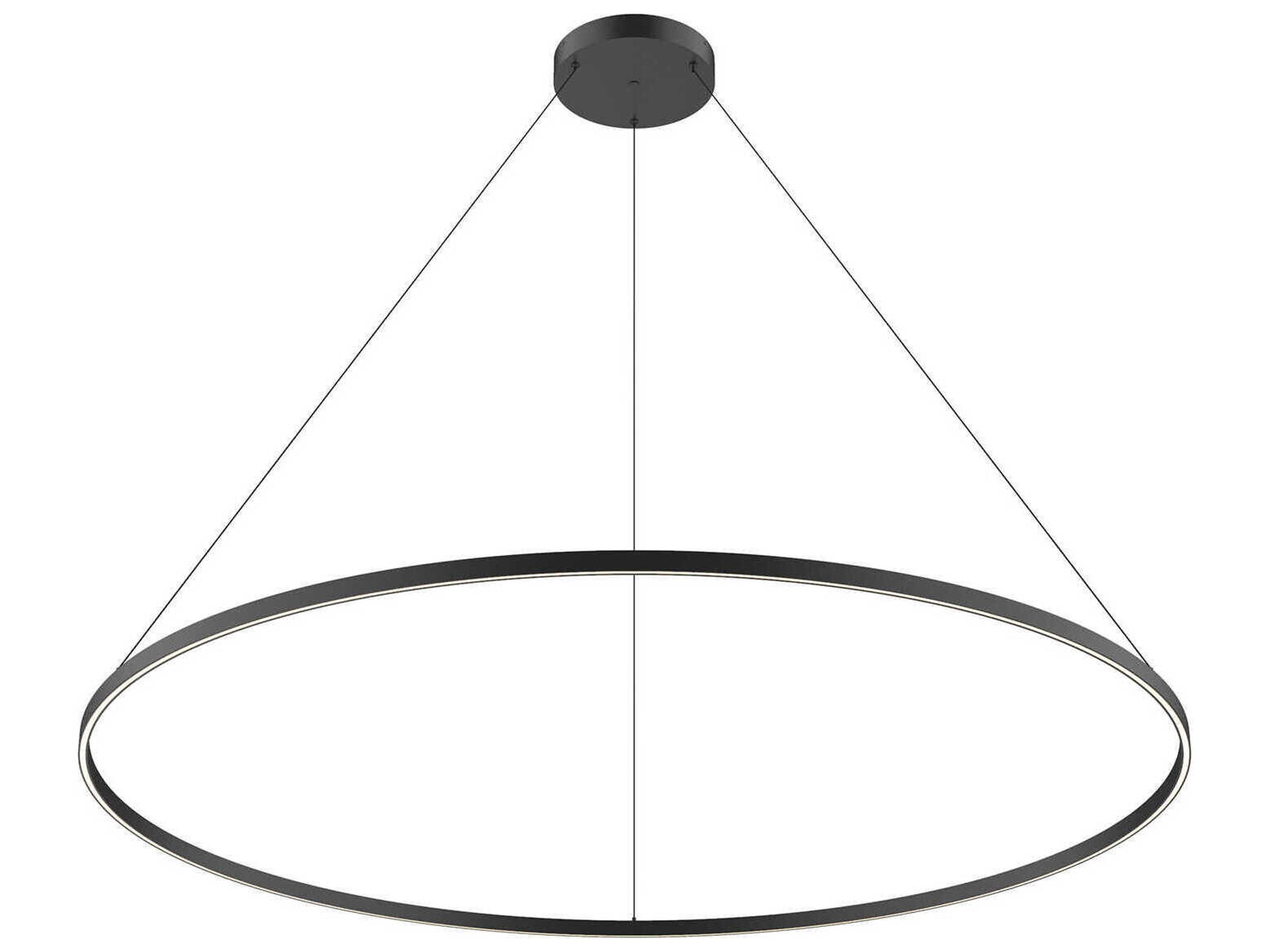 Kuzco Lighting Cerchio Black Round Pendant
