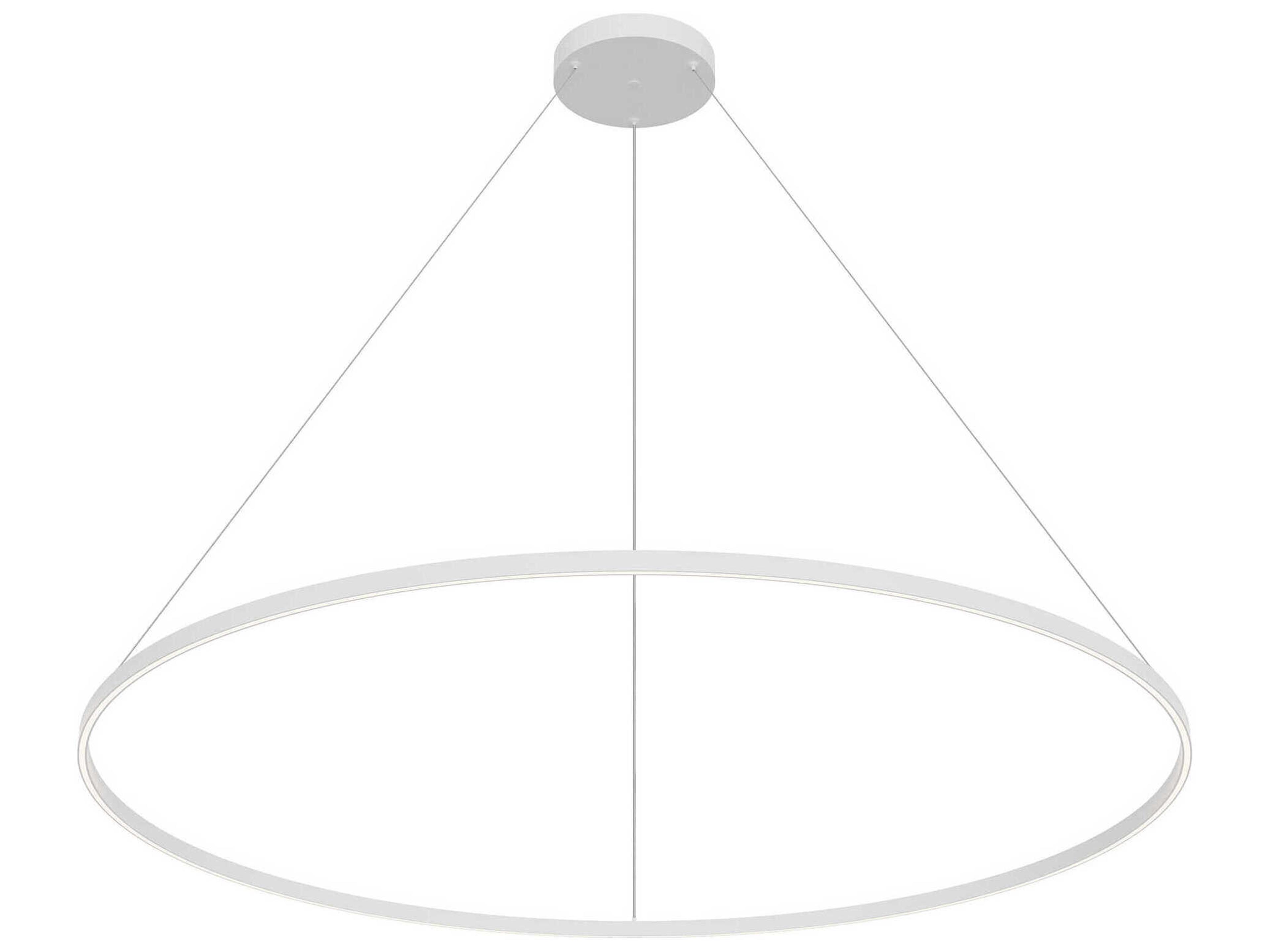 Kuzco Lighting Cerchio White Round Pendant