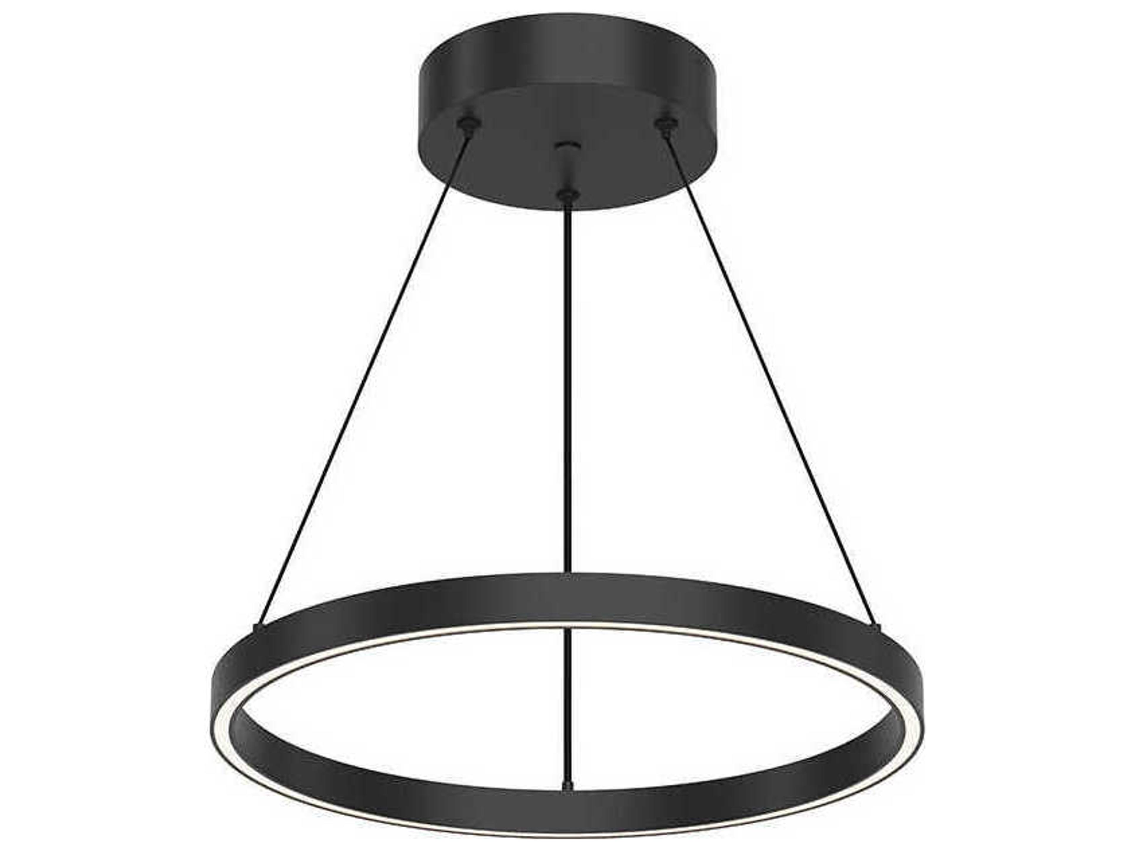 Kuzco Lighting Cerchio Black Round Pendant