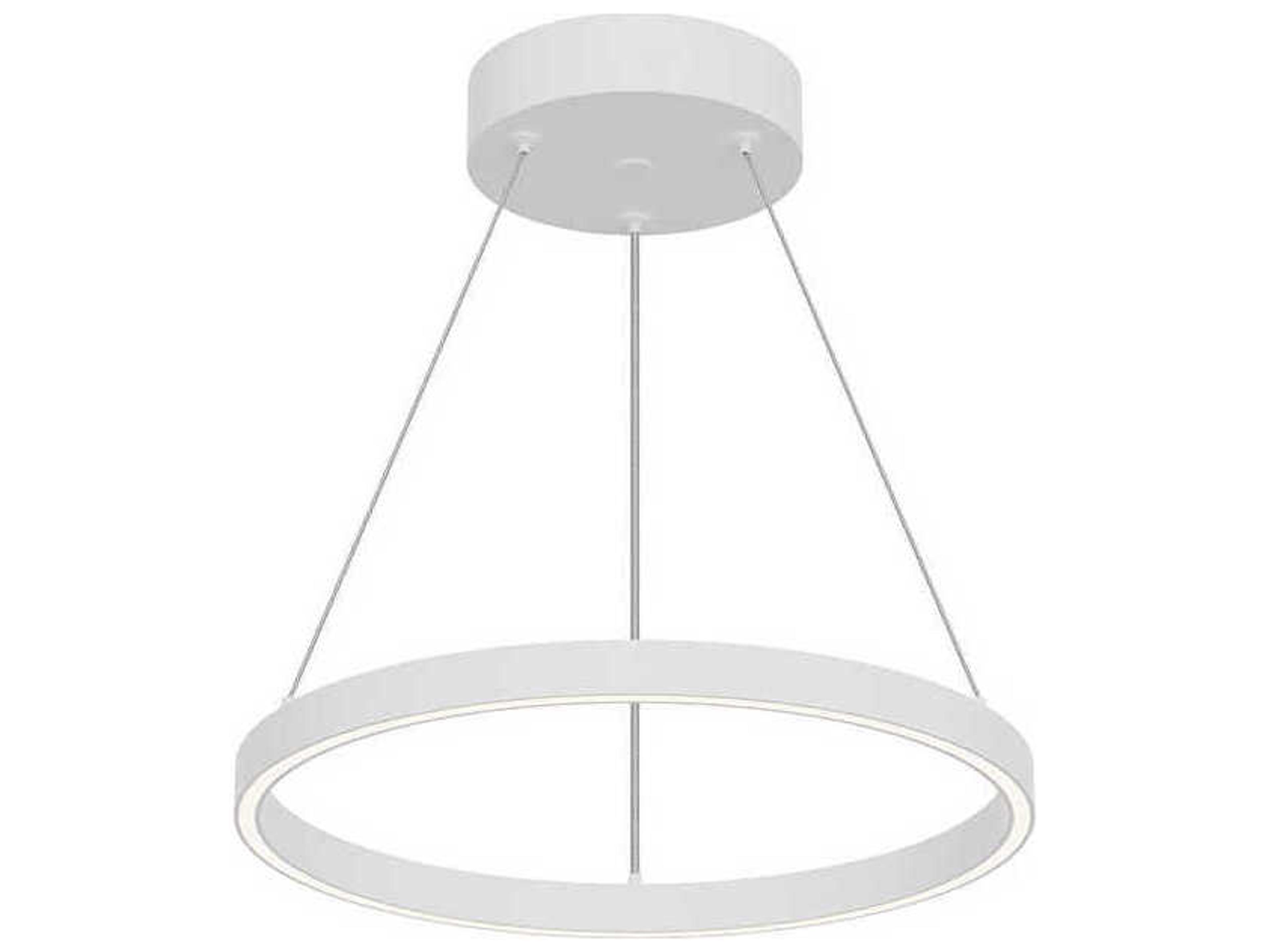 Kuzco Lighting Cerchio White Round Pendant