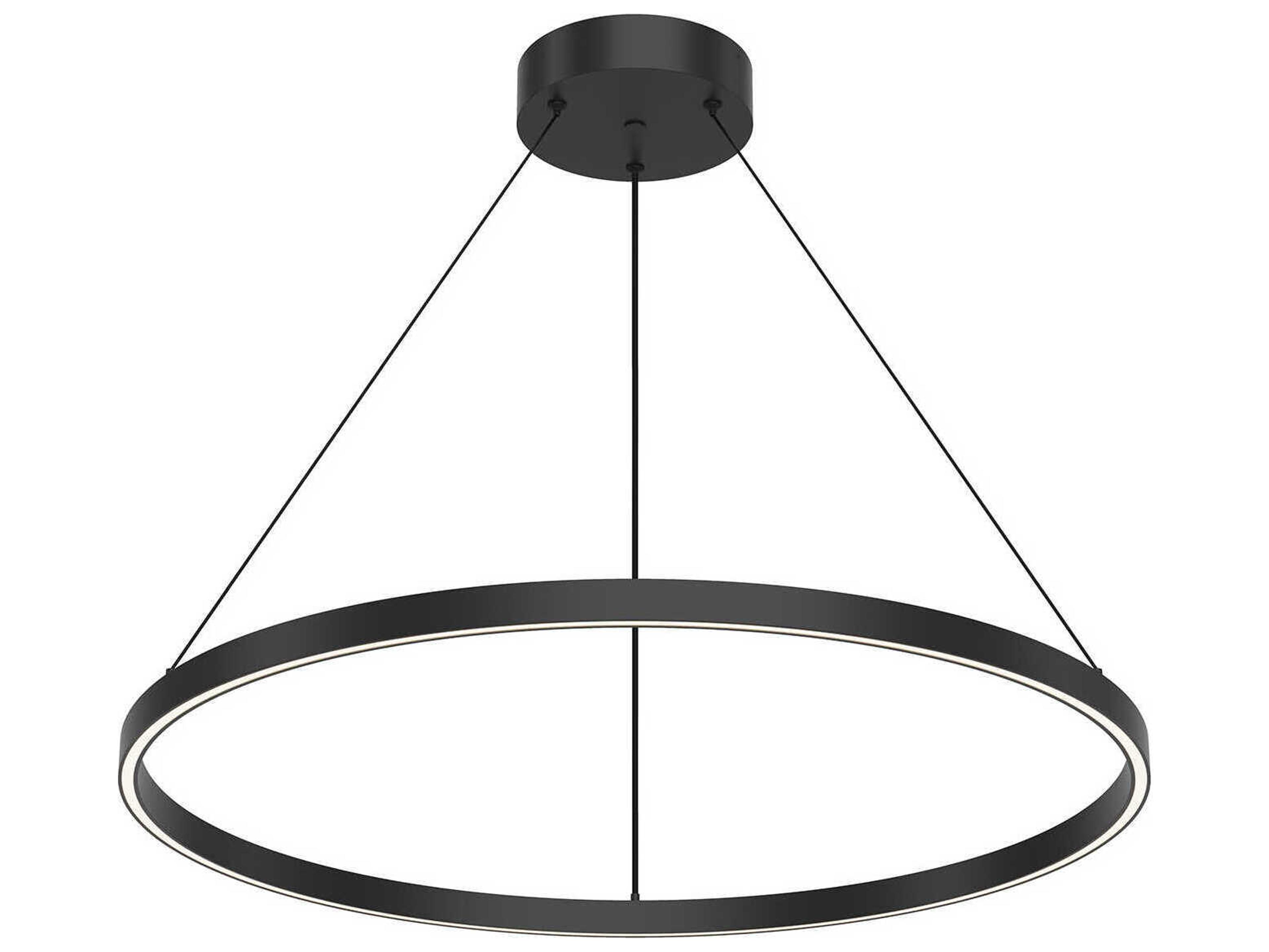 Kuzco Lighting Cerchio Black Round Pendant