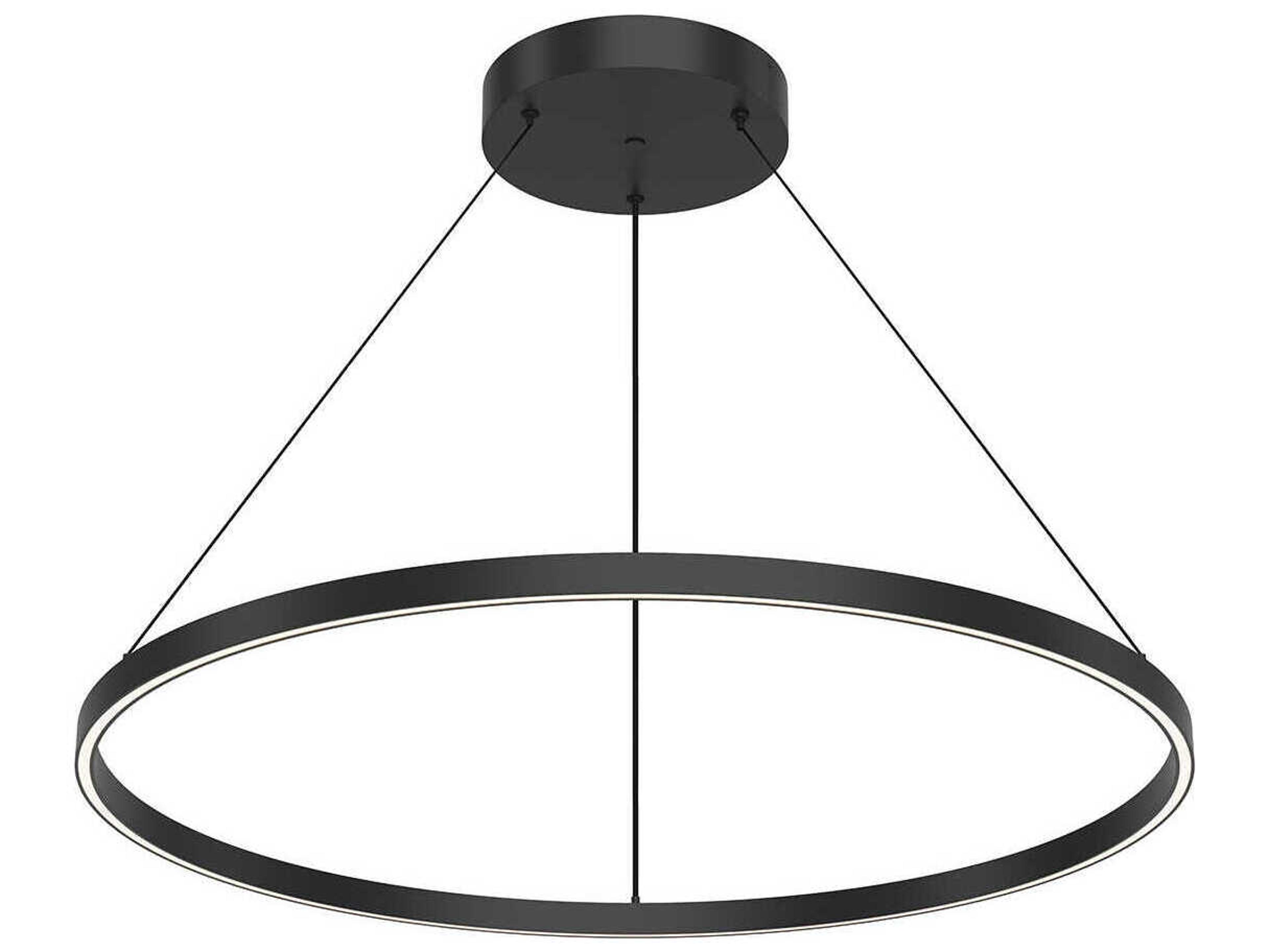 Kuzco Lighting Cerchio Black Round Pendant